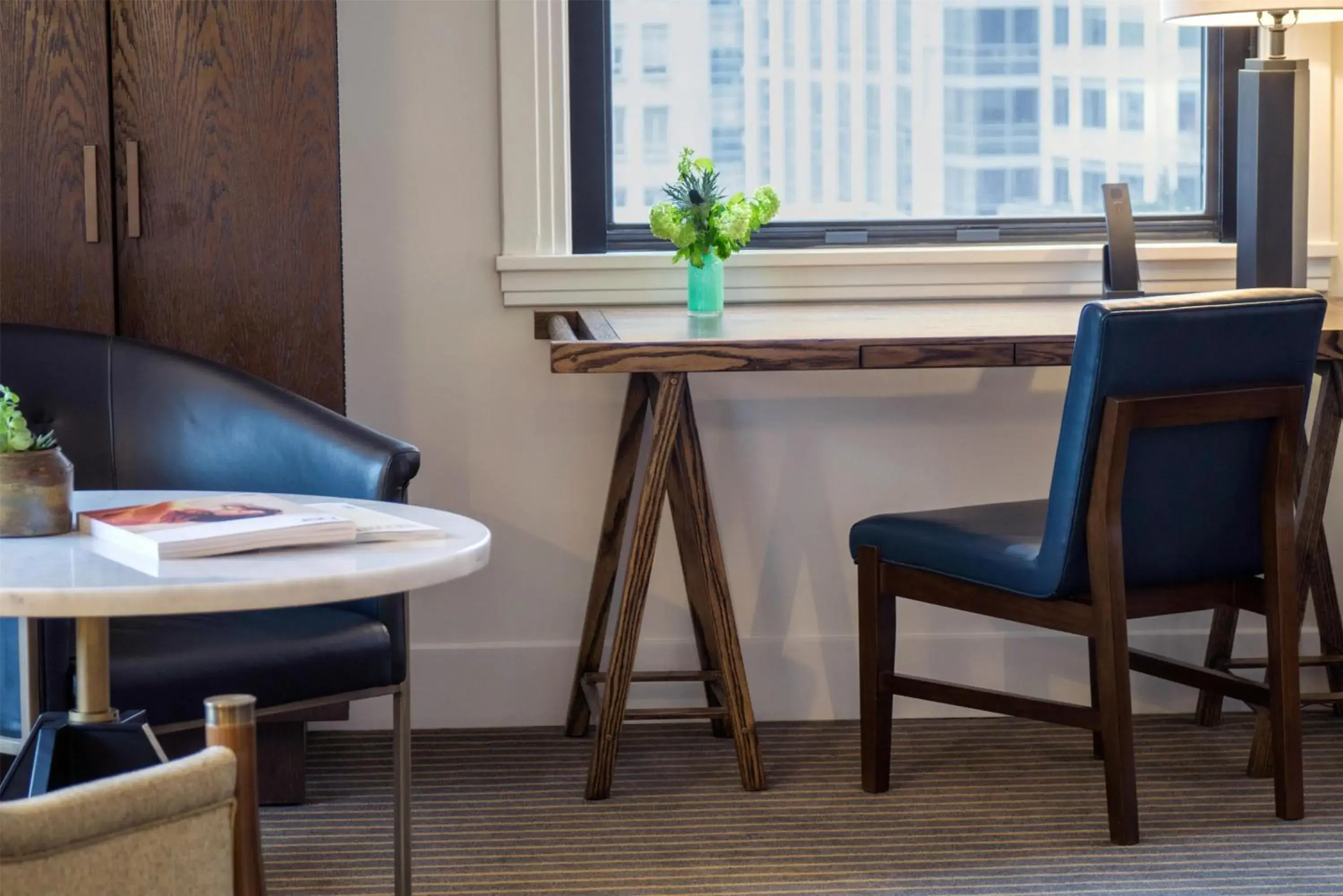 Bedroom in Hotel Theodore Seattle Downtown, Tapestry by Hilton Bedroom in Hotel Theodore Seattle Downtown, Tapestry by Hilton