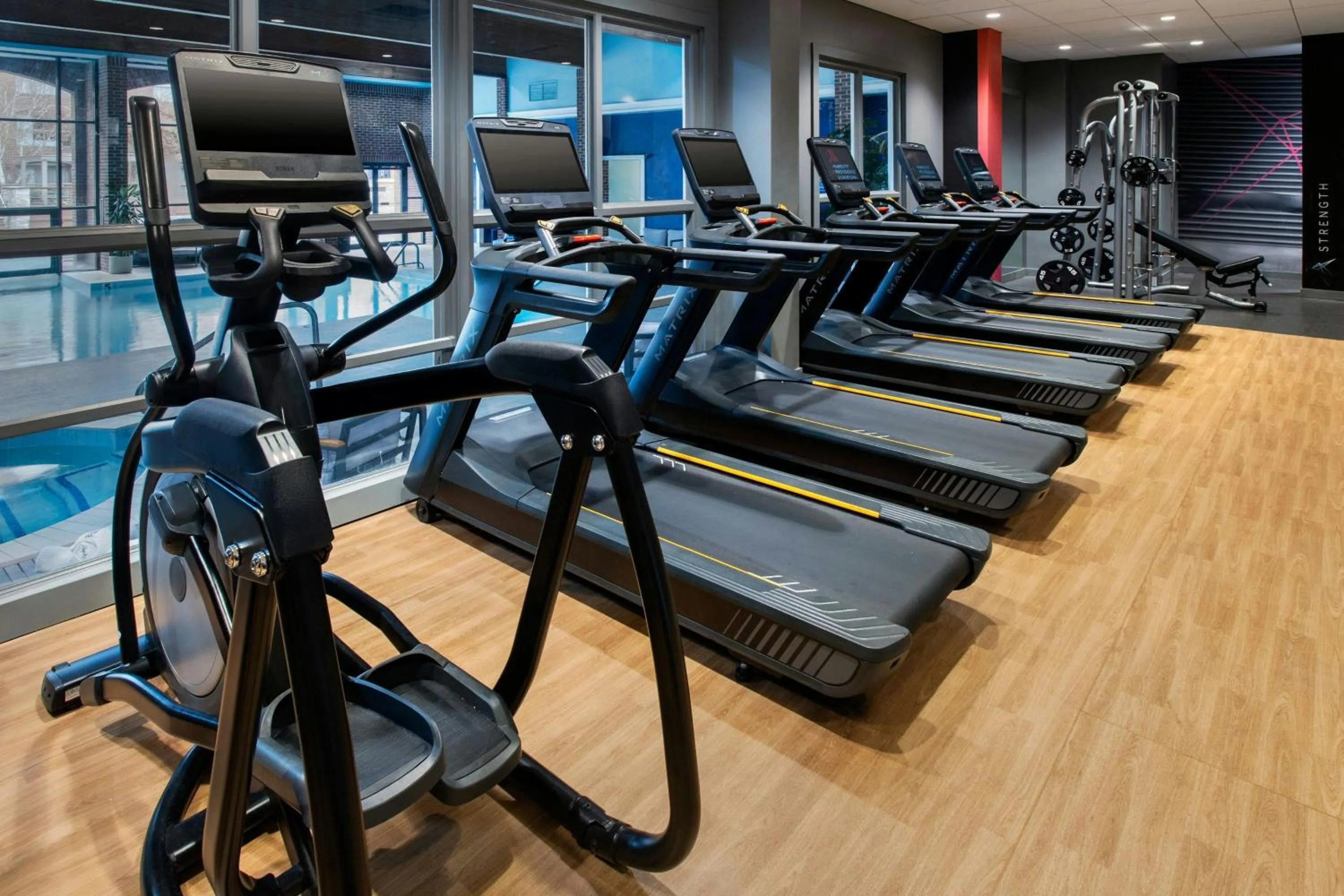 Fitness centre/facilities in Marriott Providence Downtown