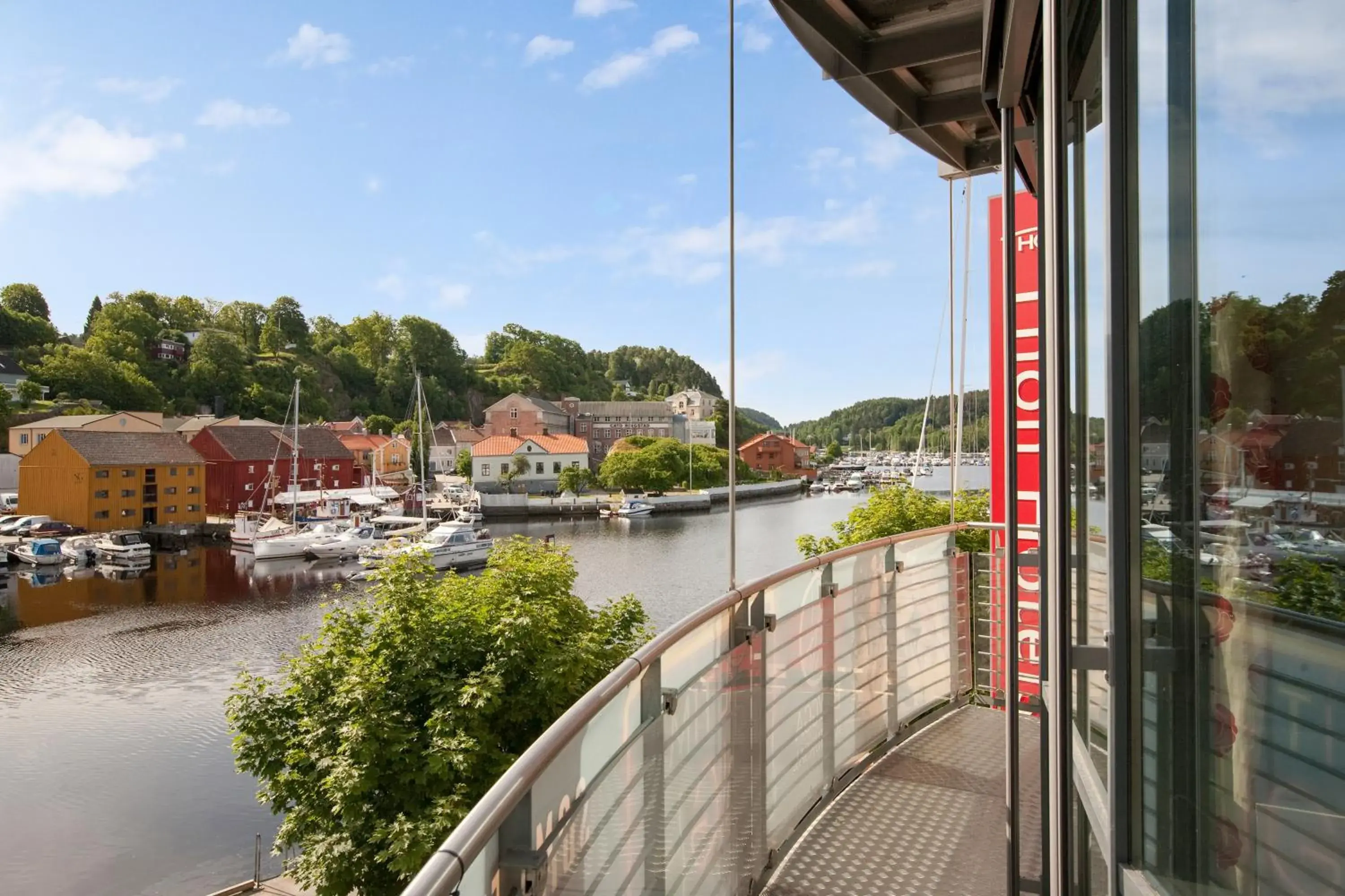 City view in Thon Hotel Halden City view in Thon Hotel Halden