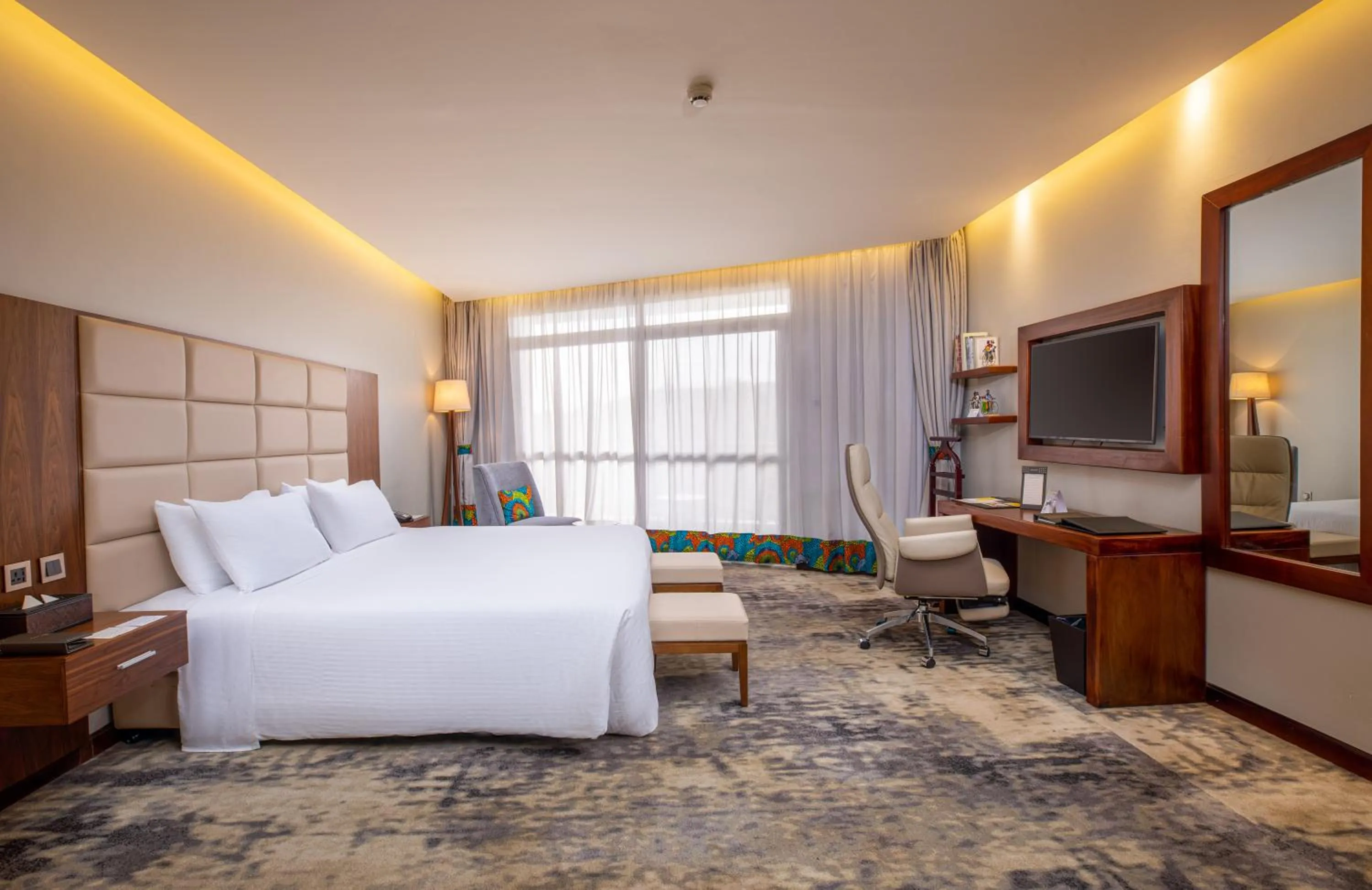 Bed in Golden Tulip Canaan Kampala