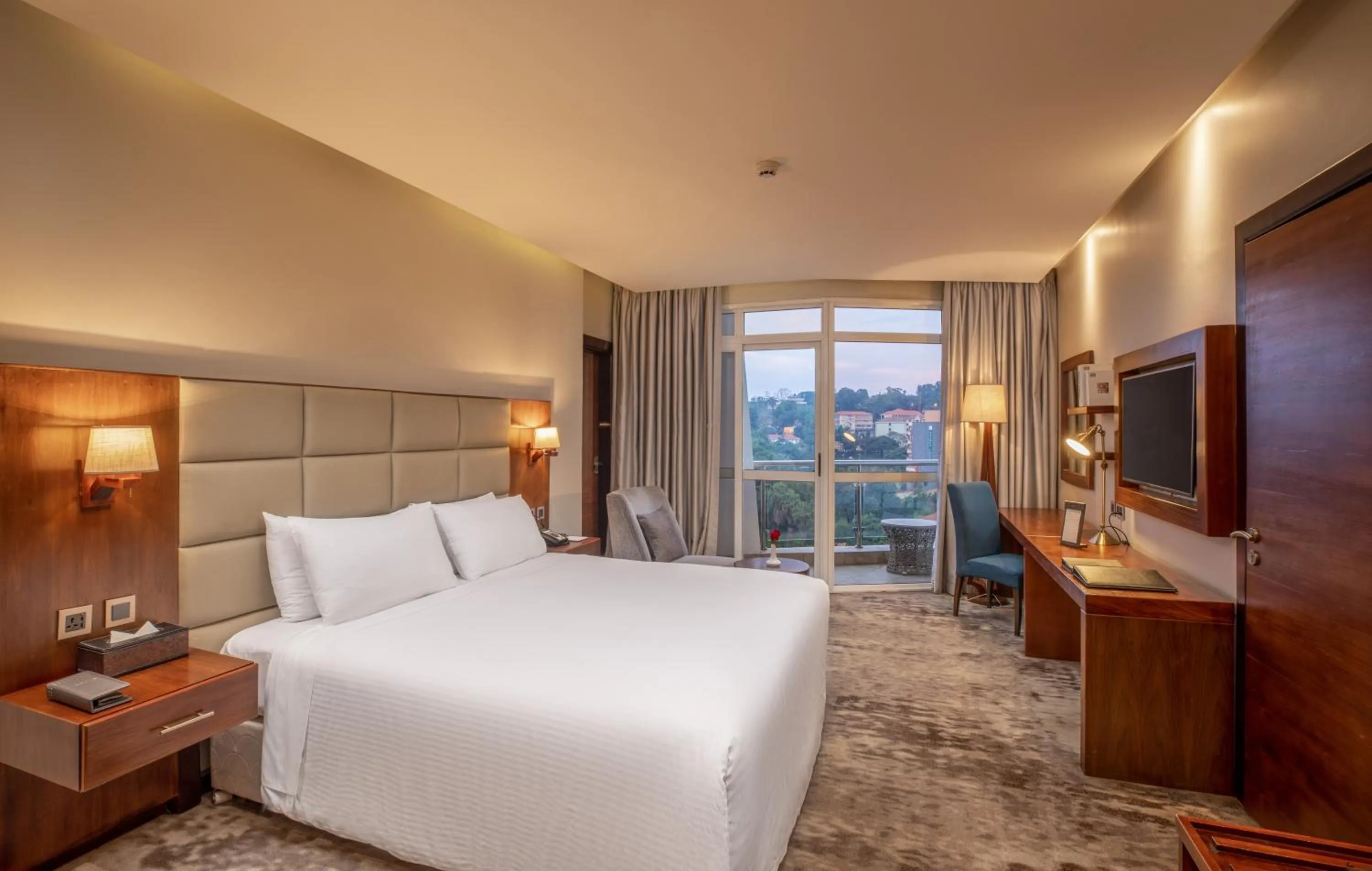 Bed in Golden Tulip Canaan Kampala