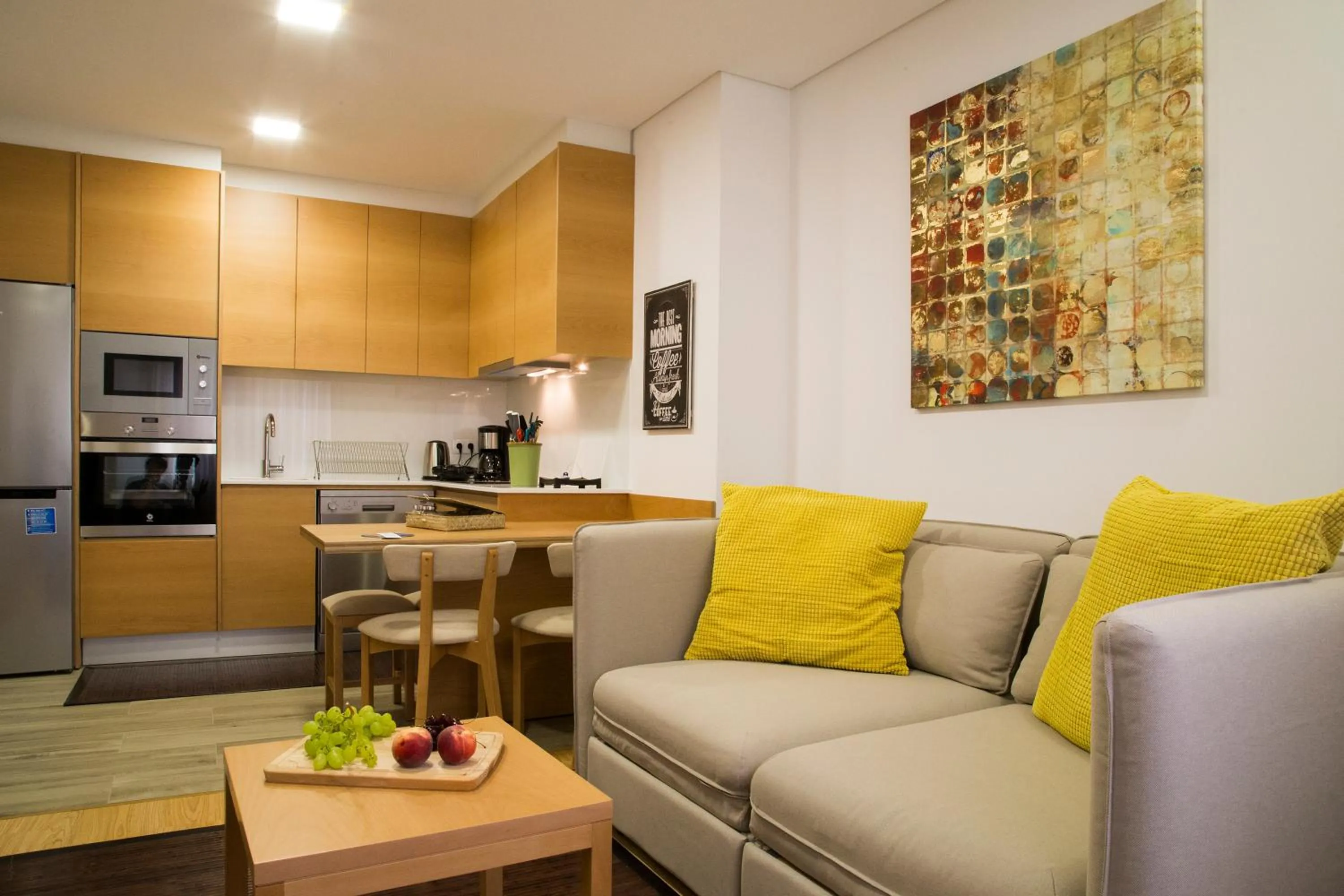 Kitchen or kitchenette in Spot Apartments Trindade