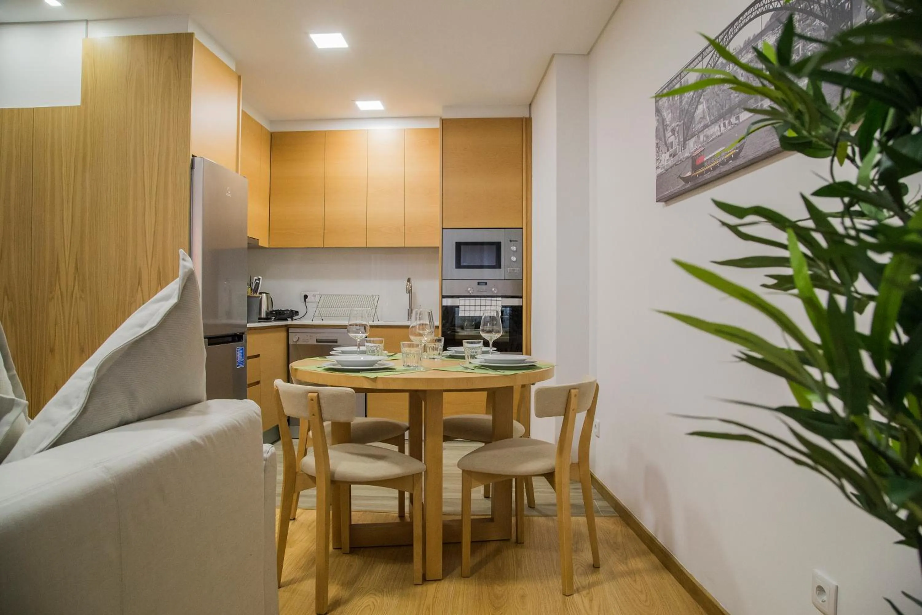 Kitchen or kitchenette in Spot Apartments Trindade