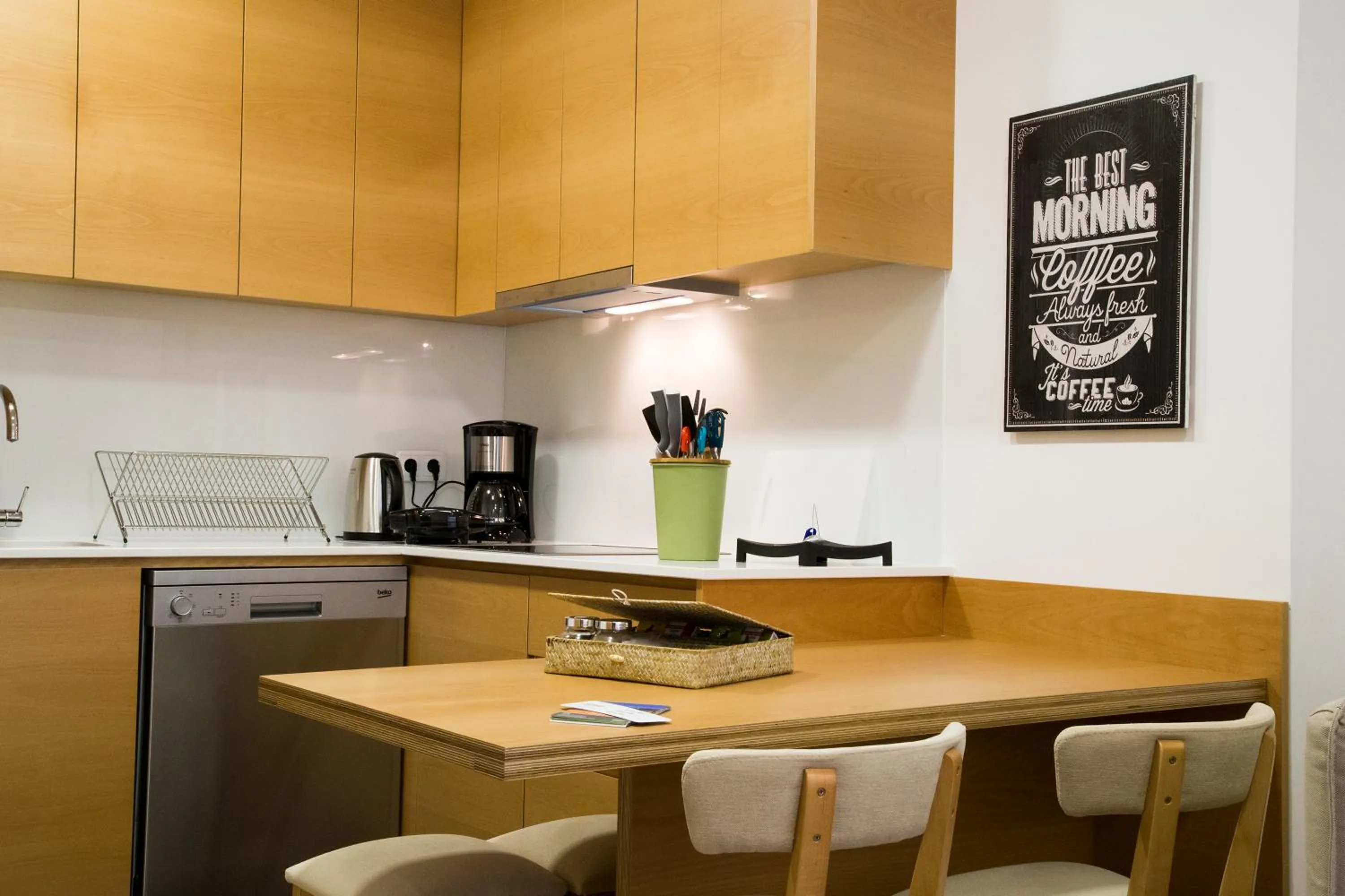 Kitchen or kitchenette in Spot Apartments Trindade