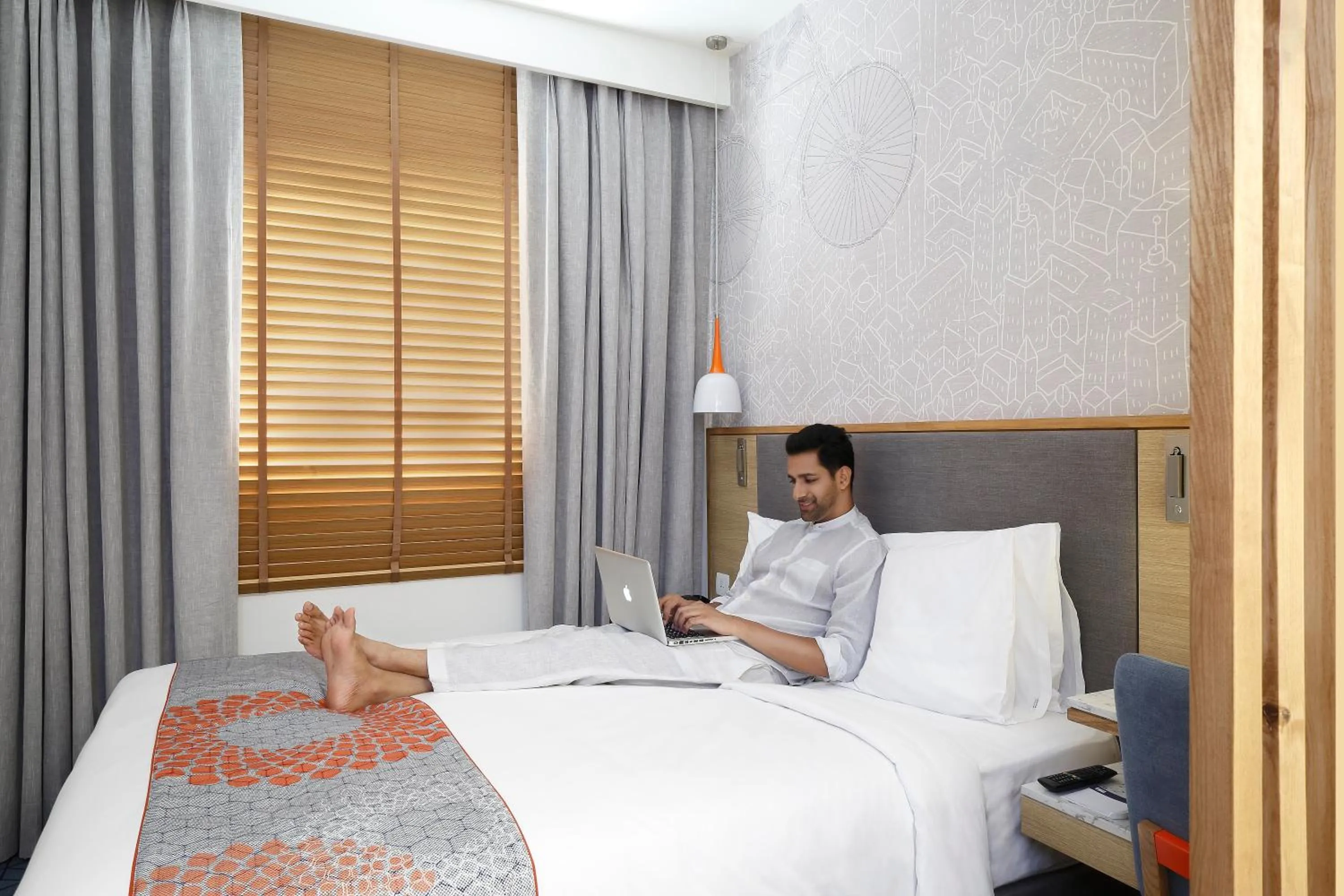 Photo of the whole room, Bed in Holiday Inn Express Hyderabad Banjara Hills by IHG