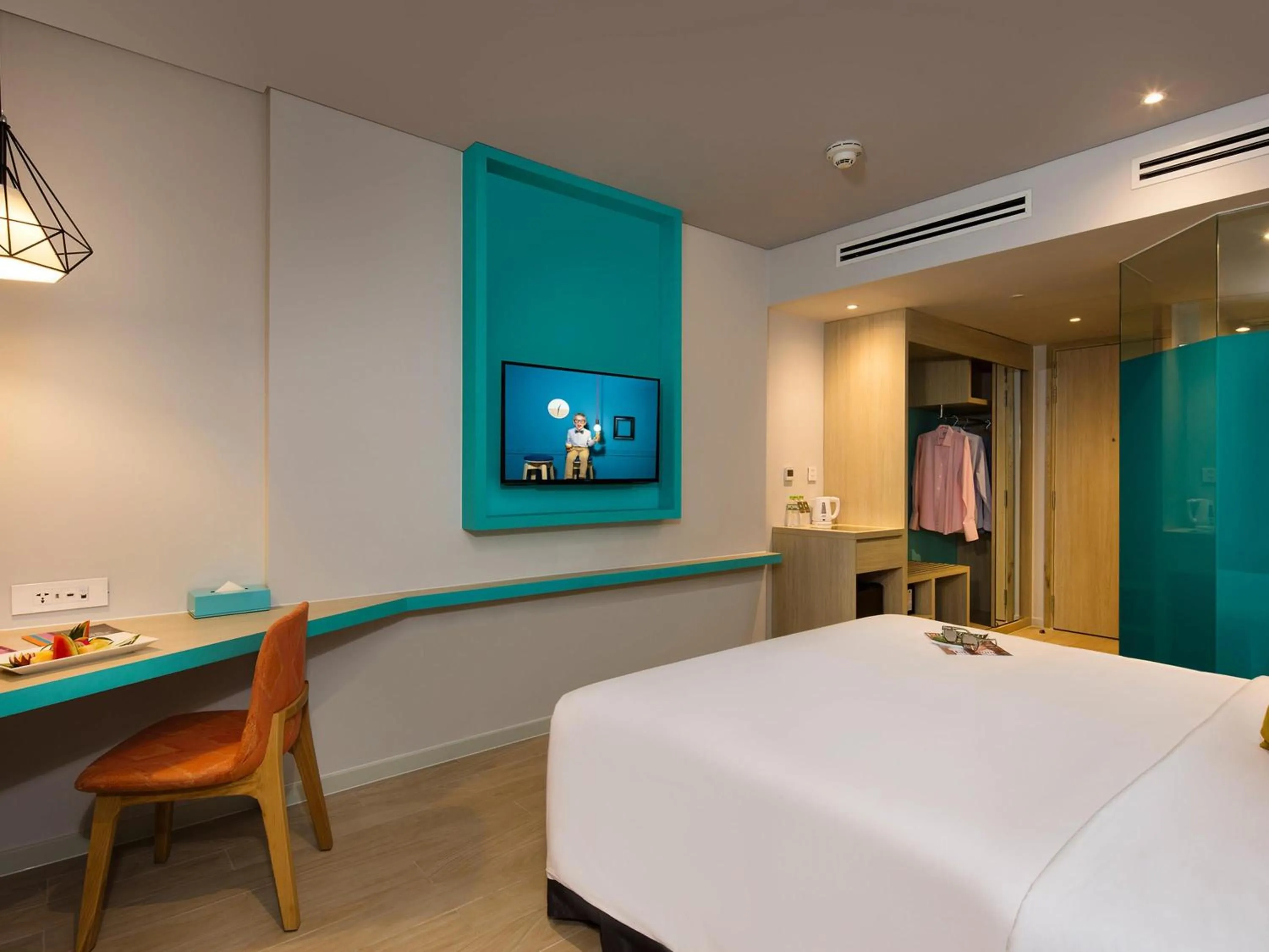 Bedroom, Bed in ibis Styles Nha Trang