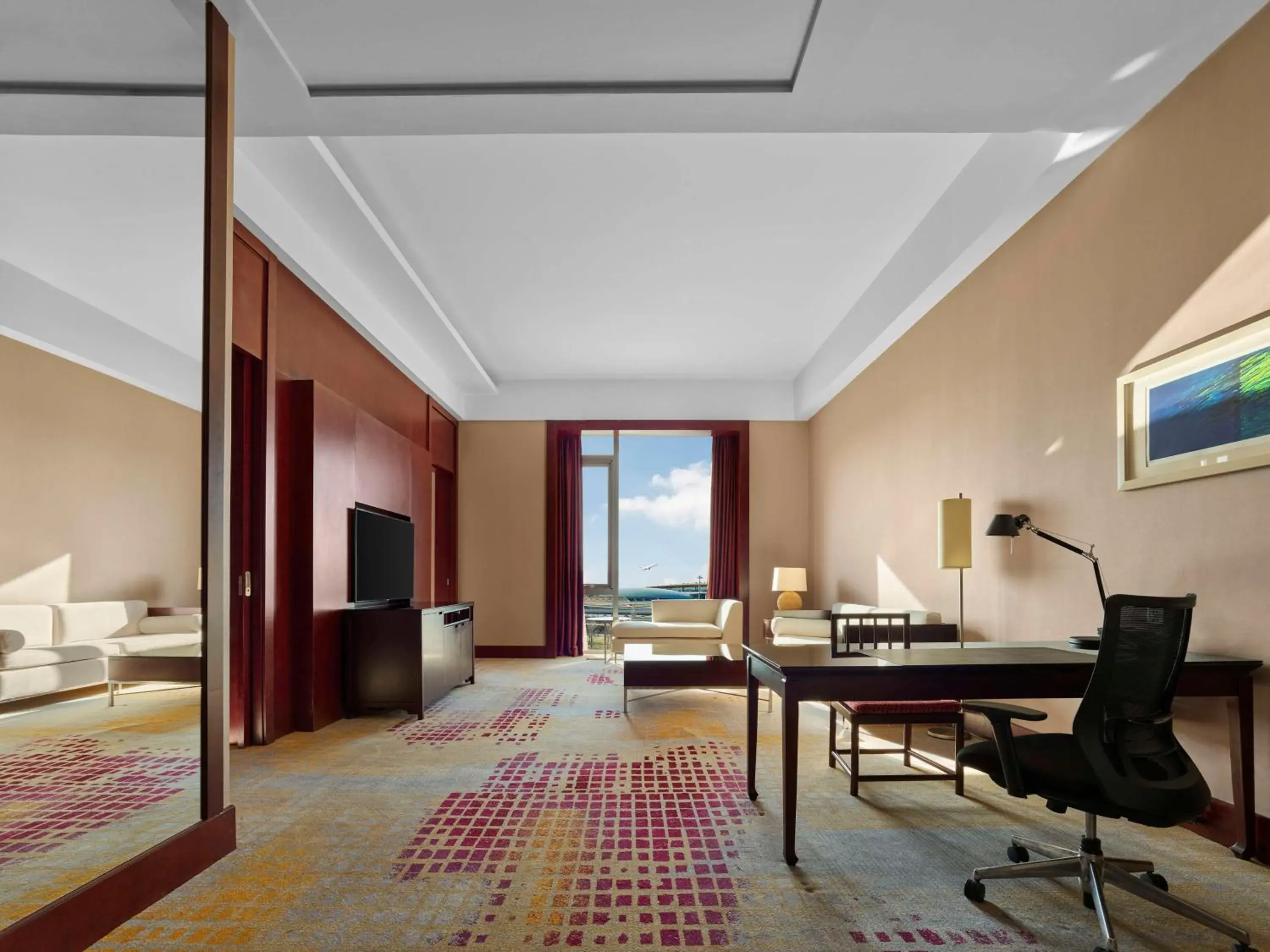 Living room in Hilton Beijing Capital Airport Living room in Hilton Beijing Capital Airport