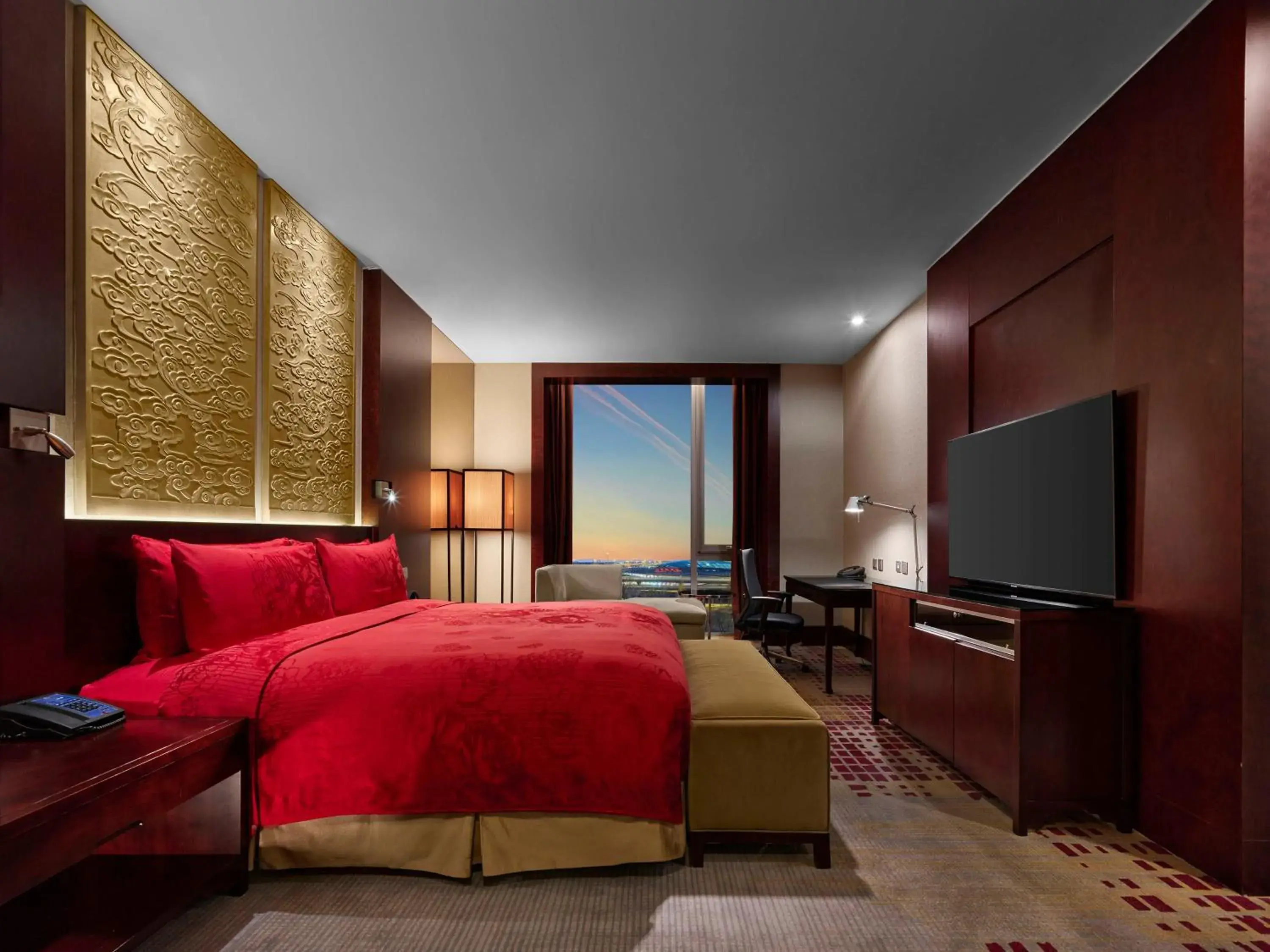 Bedroom, Bed in Hilton Beijing Capital Airport Bedroom, Bed in Hilton Beijing Capital Airport