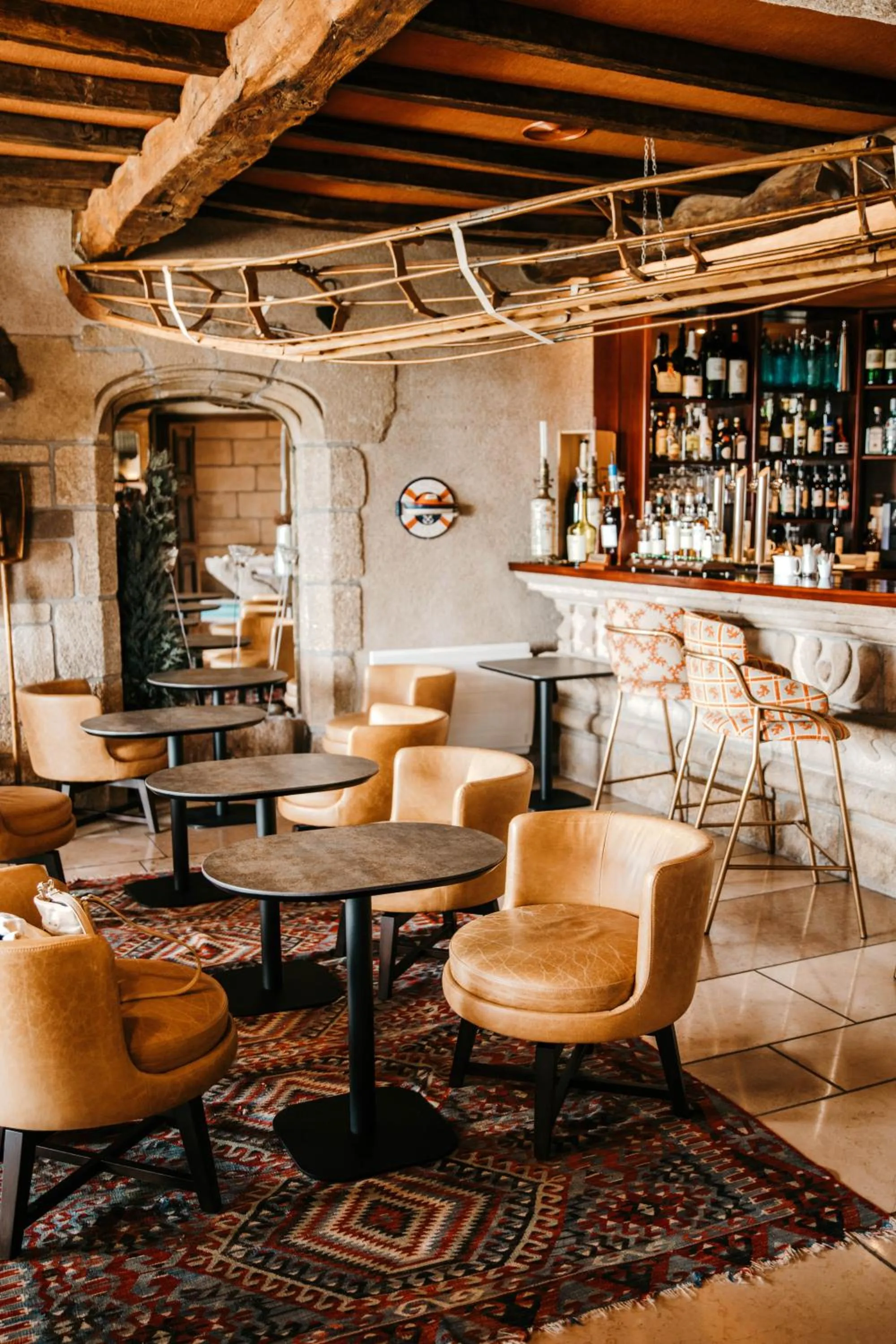 Lounge or bar in Brittany & Spa Relais & Châteaux
