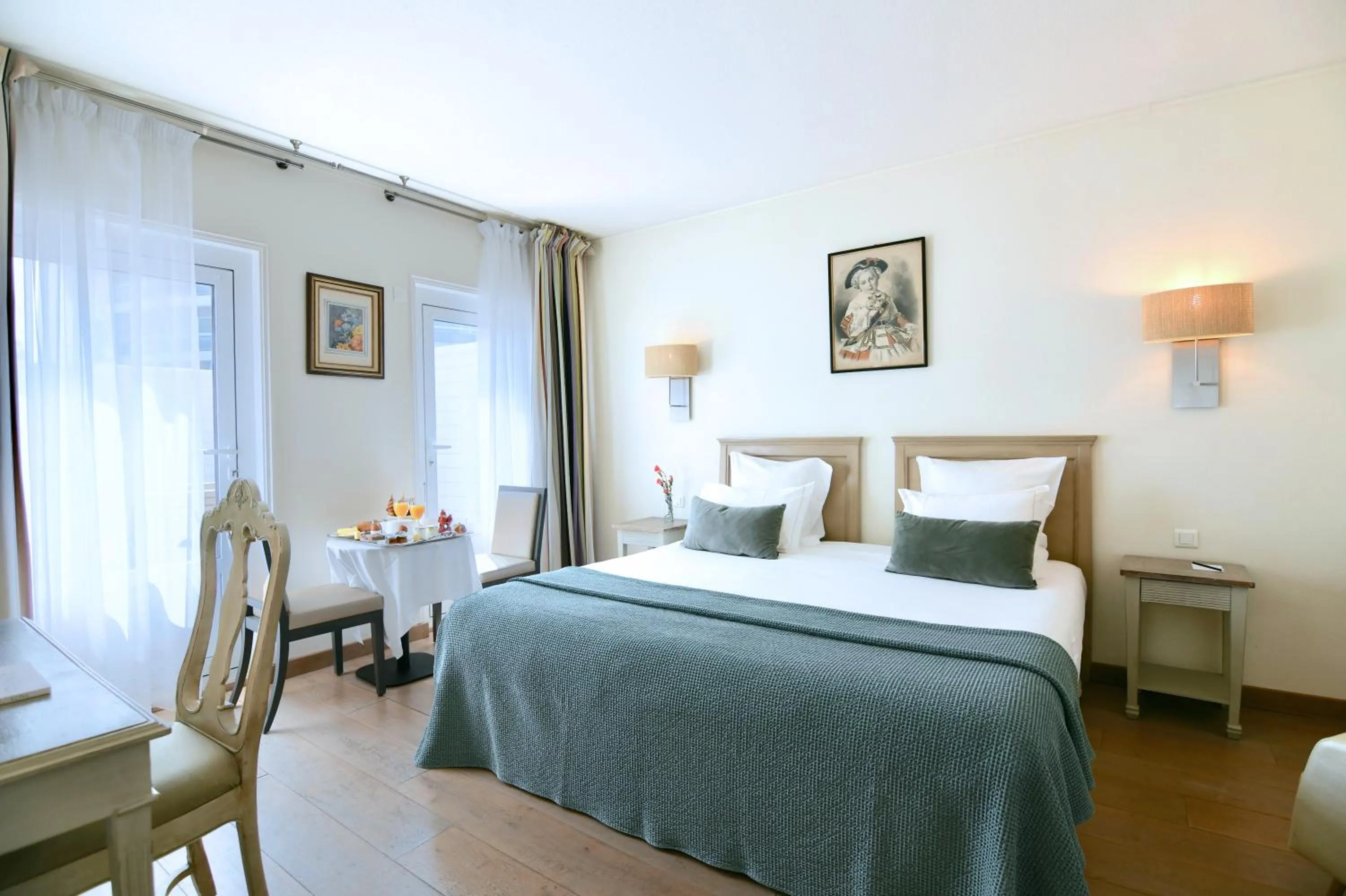 Bedroom, Bed in Brittany & Spa Relais & Châteaux