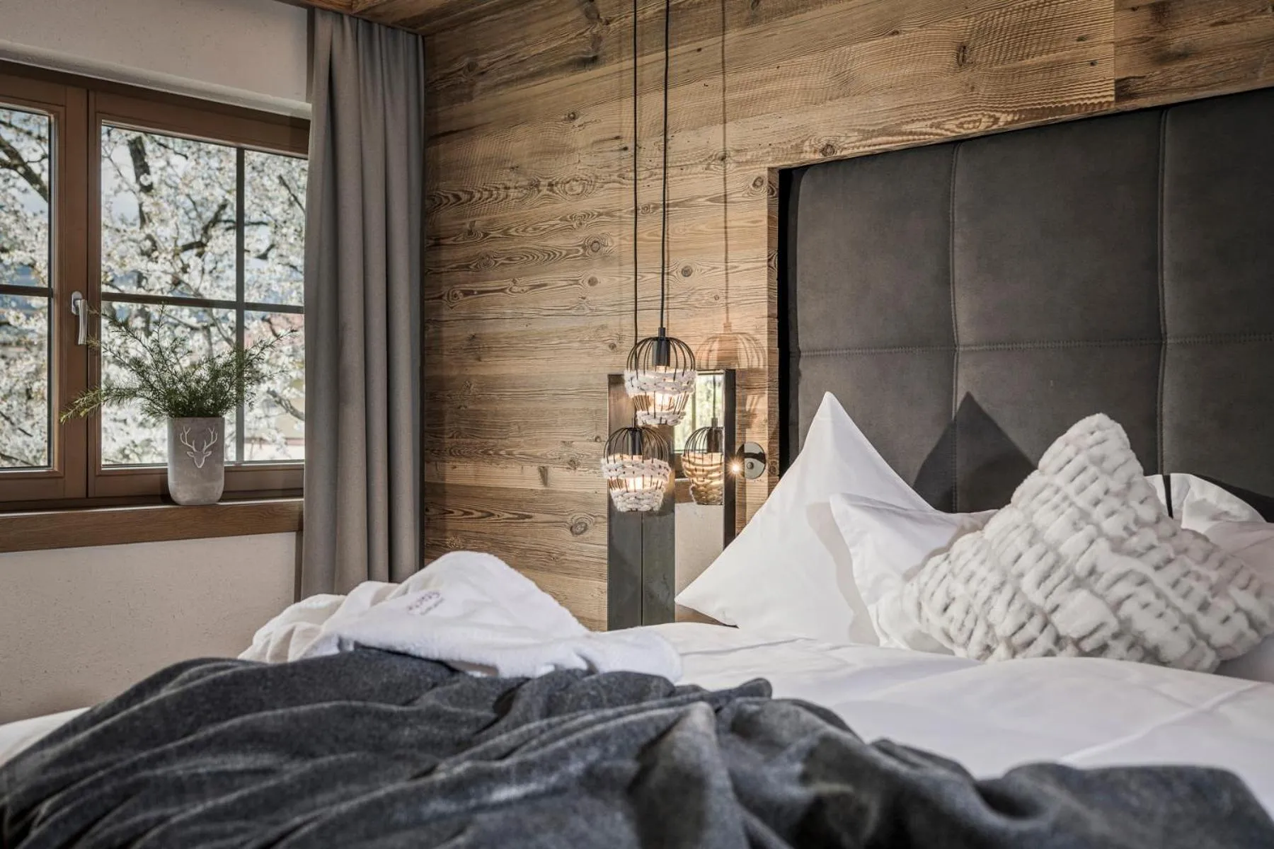 Bed in Aparthotel Stacherhof