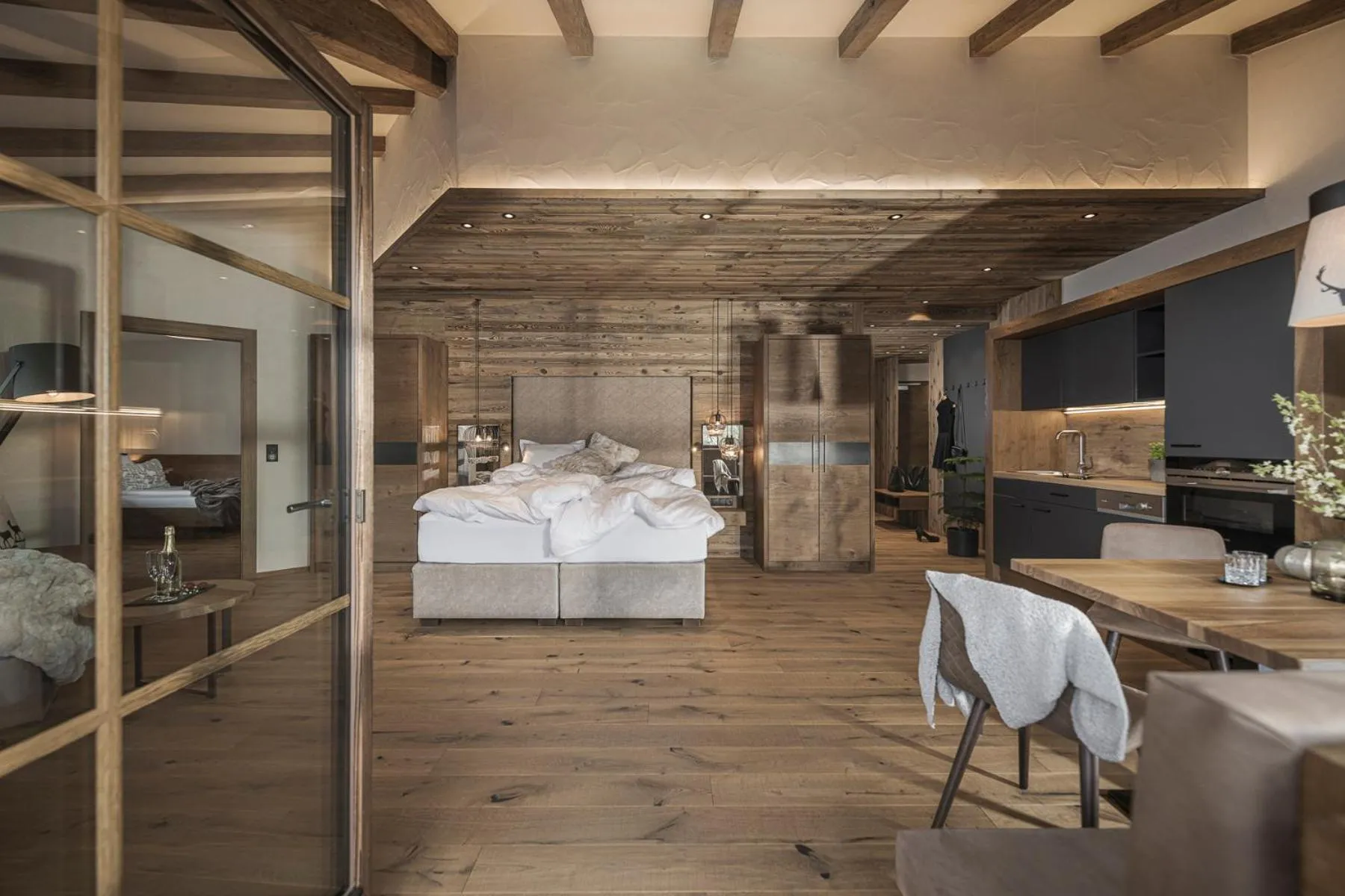 Photo of the whole room, Bed in Aparthotel Stacherhof