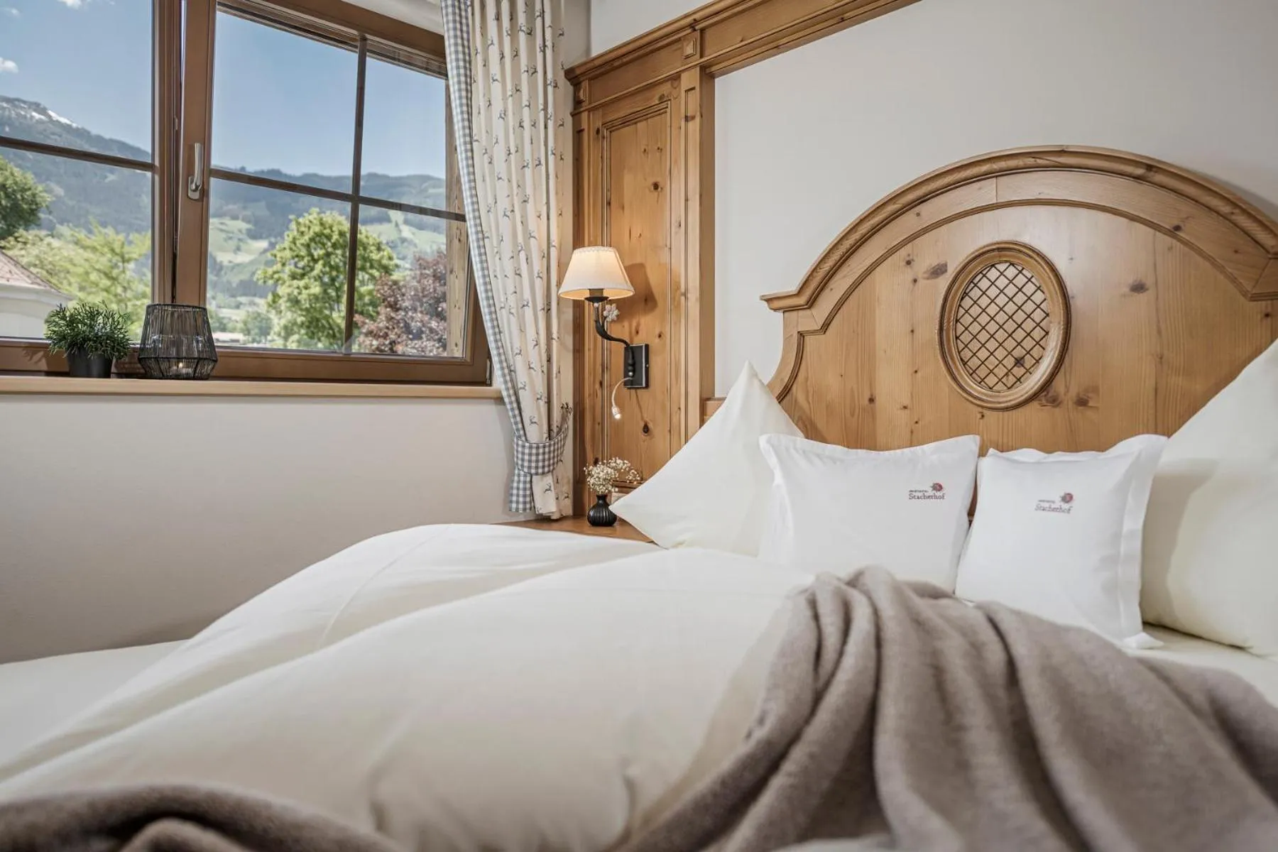 Bed in Aparthotel Stacherhof