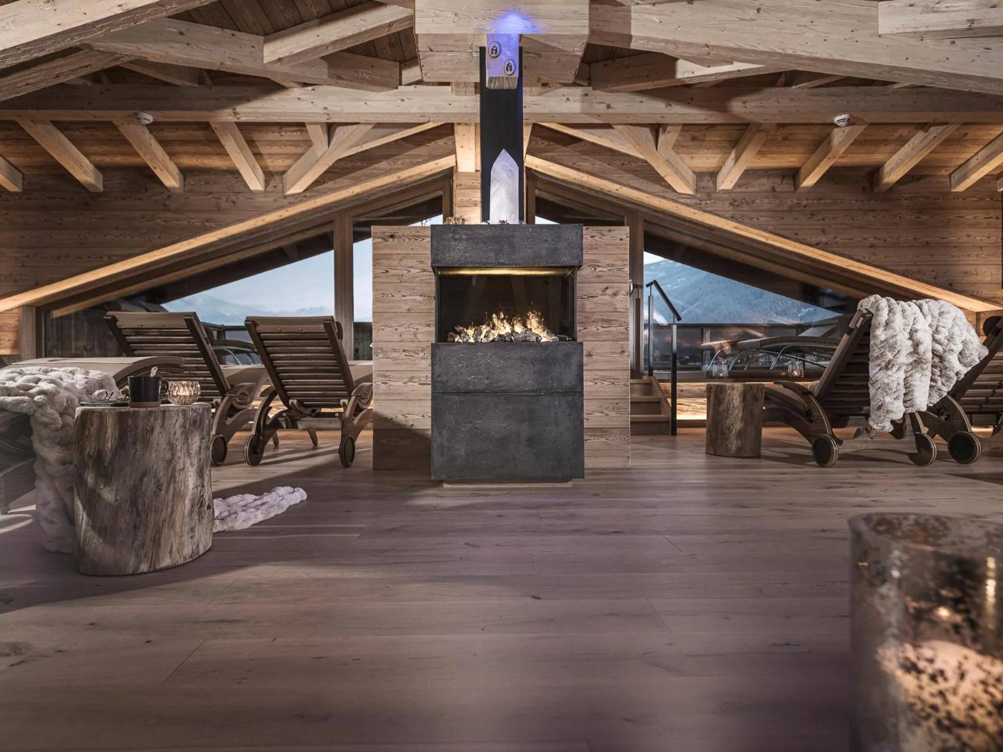 Sauna in Aparthotel Stacherhof
