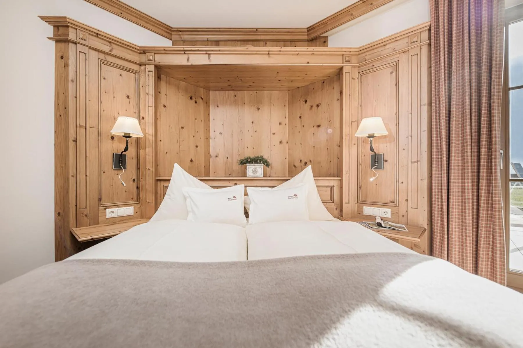 Bed in Aparthotel Stacherhof