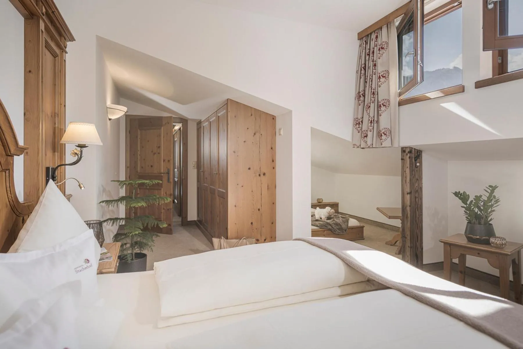 Bed in Aparthotel Stacherhof