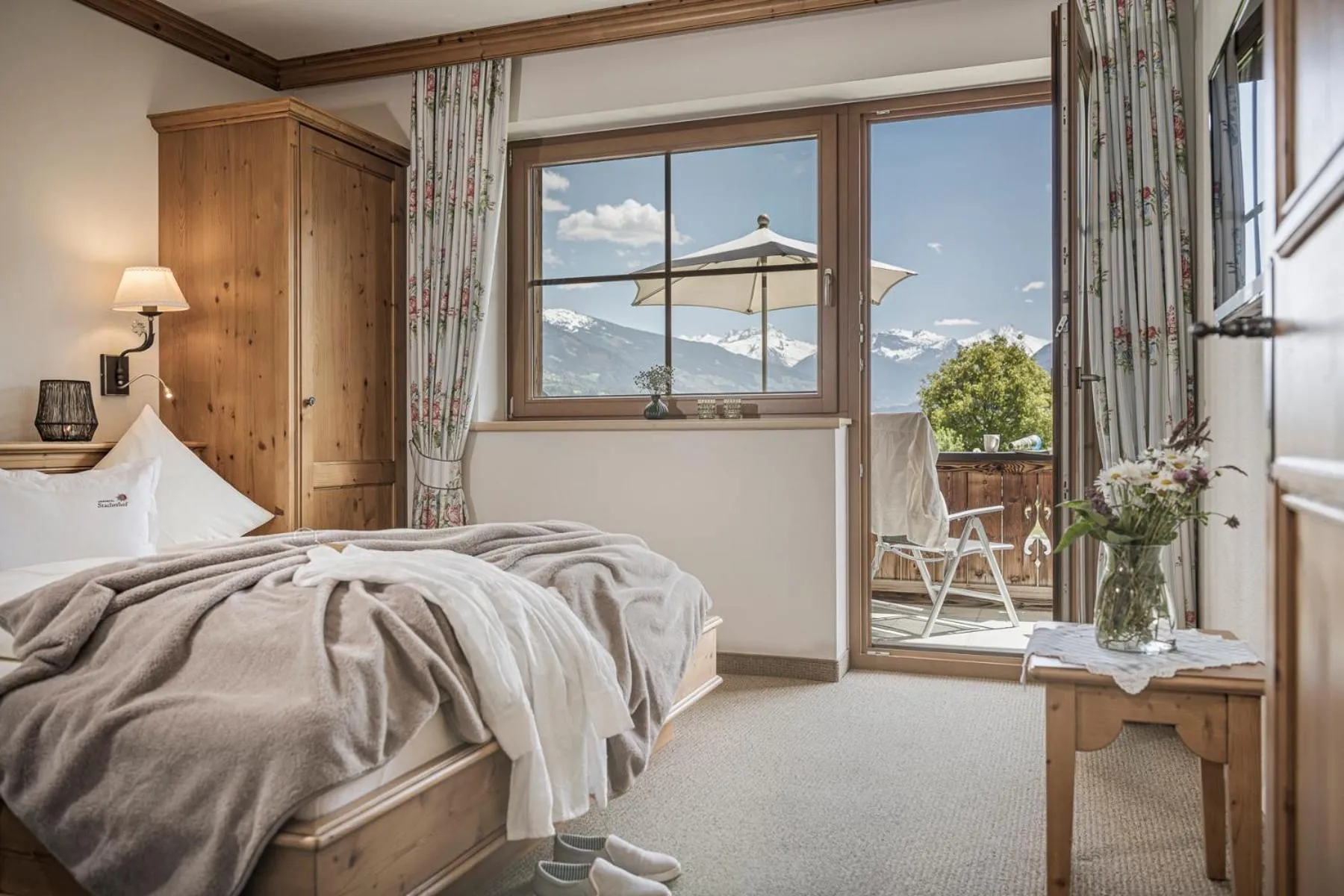 Bed in Aparthotel Stacherhof