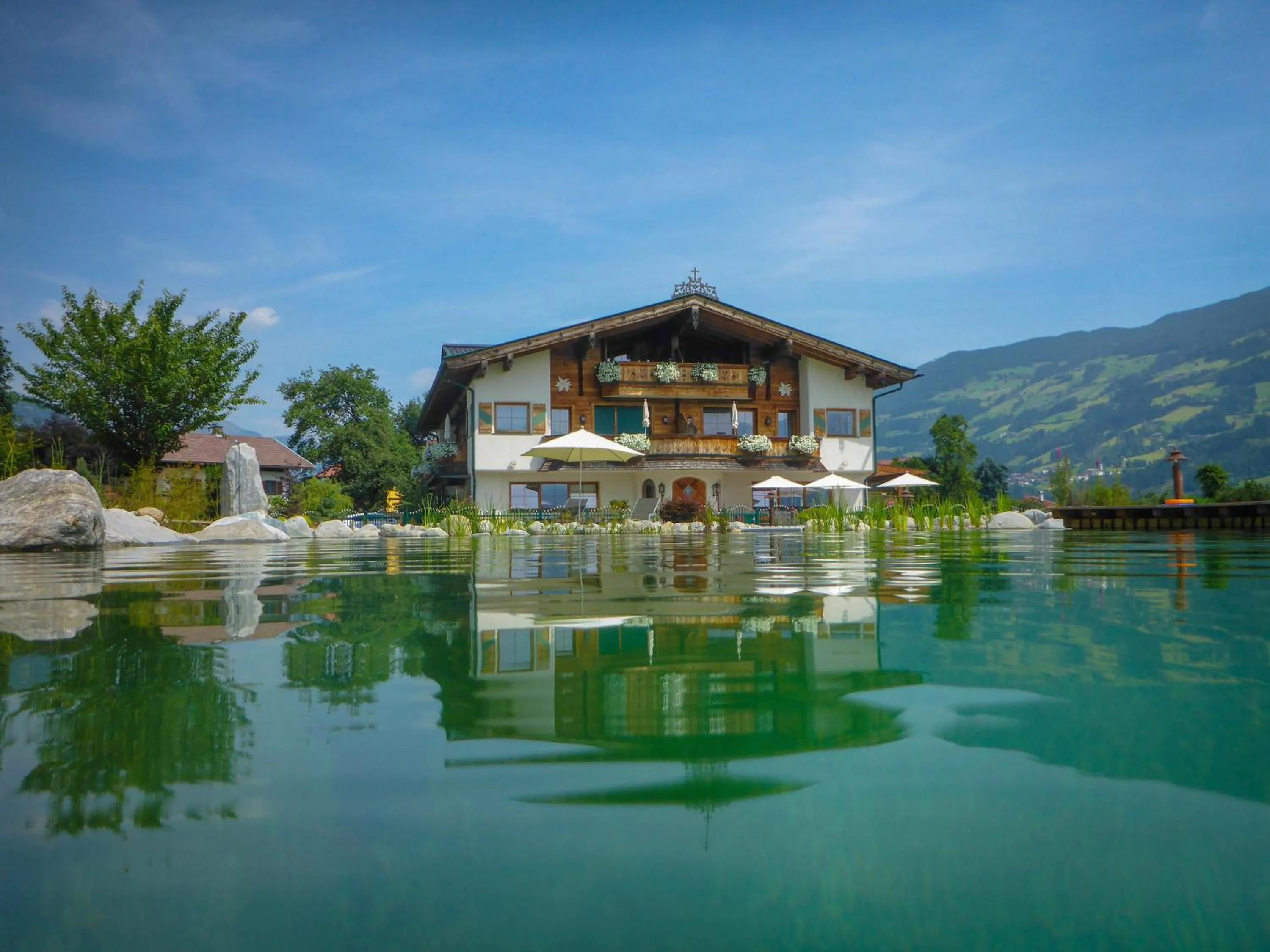 Swimming pool in Aparthotel Stacherhof
