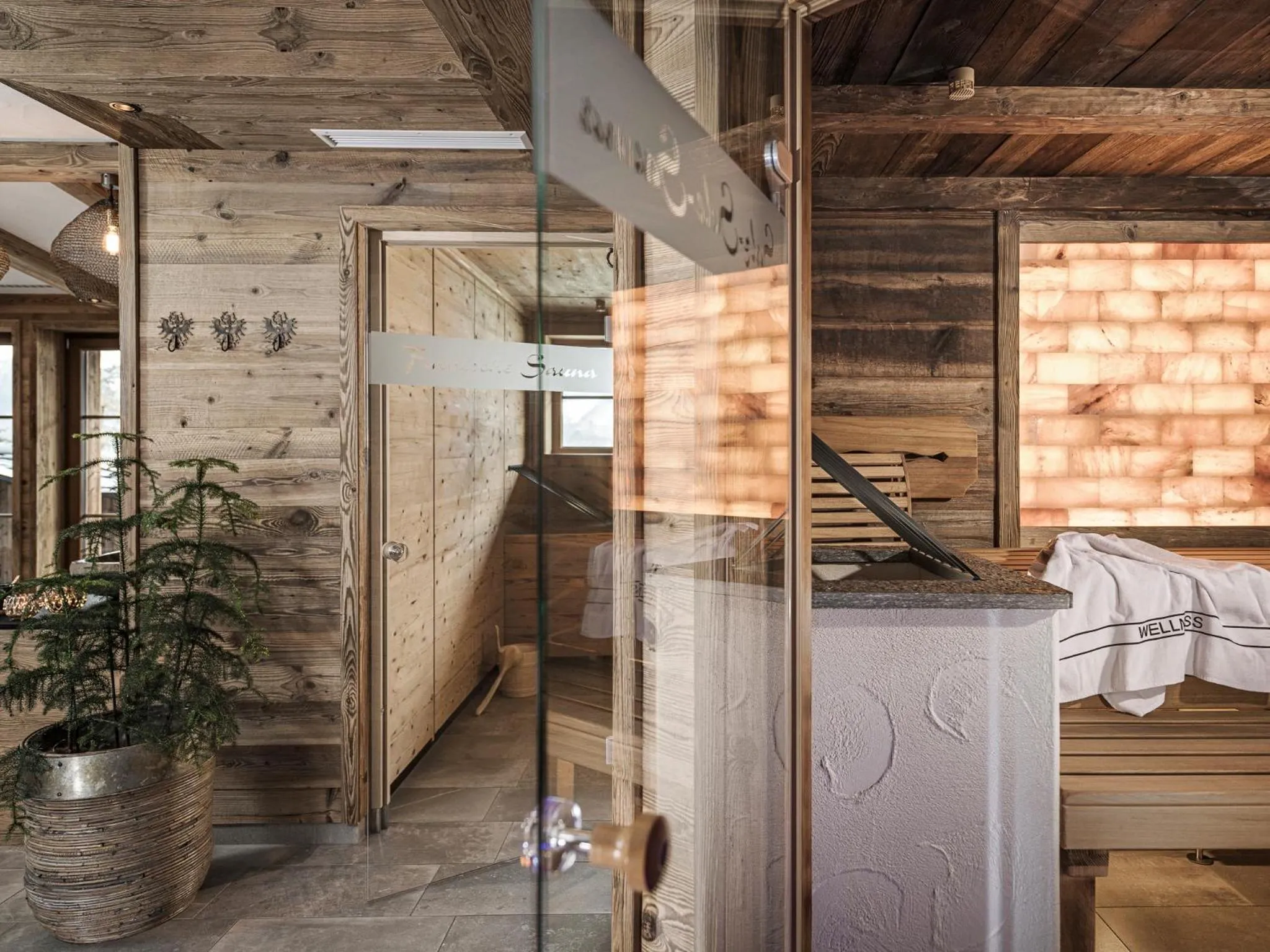Sauna in Aparthotel Stacherhof