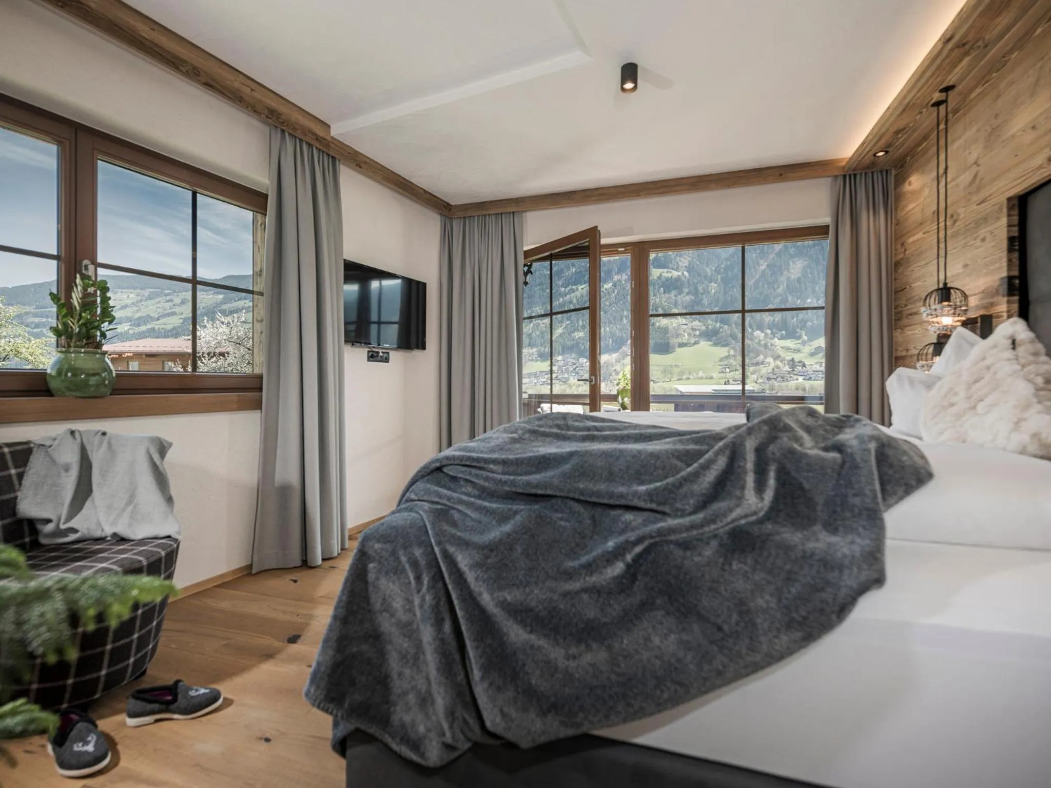 Mountain view, Bed in Aparthotel Stacherhof