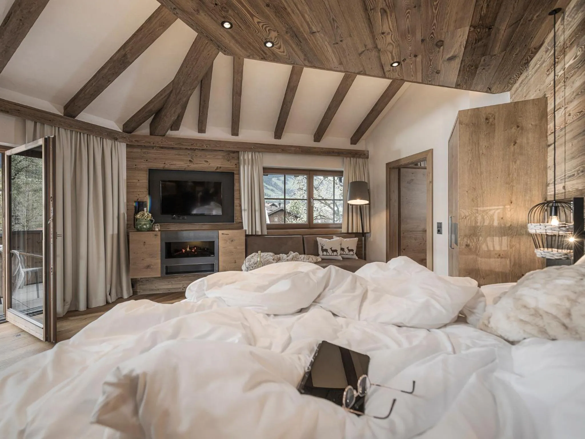 Bed in Aparthotel Stacherhof