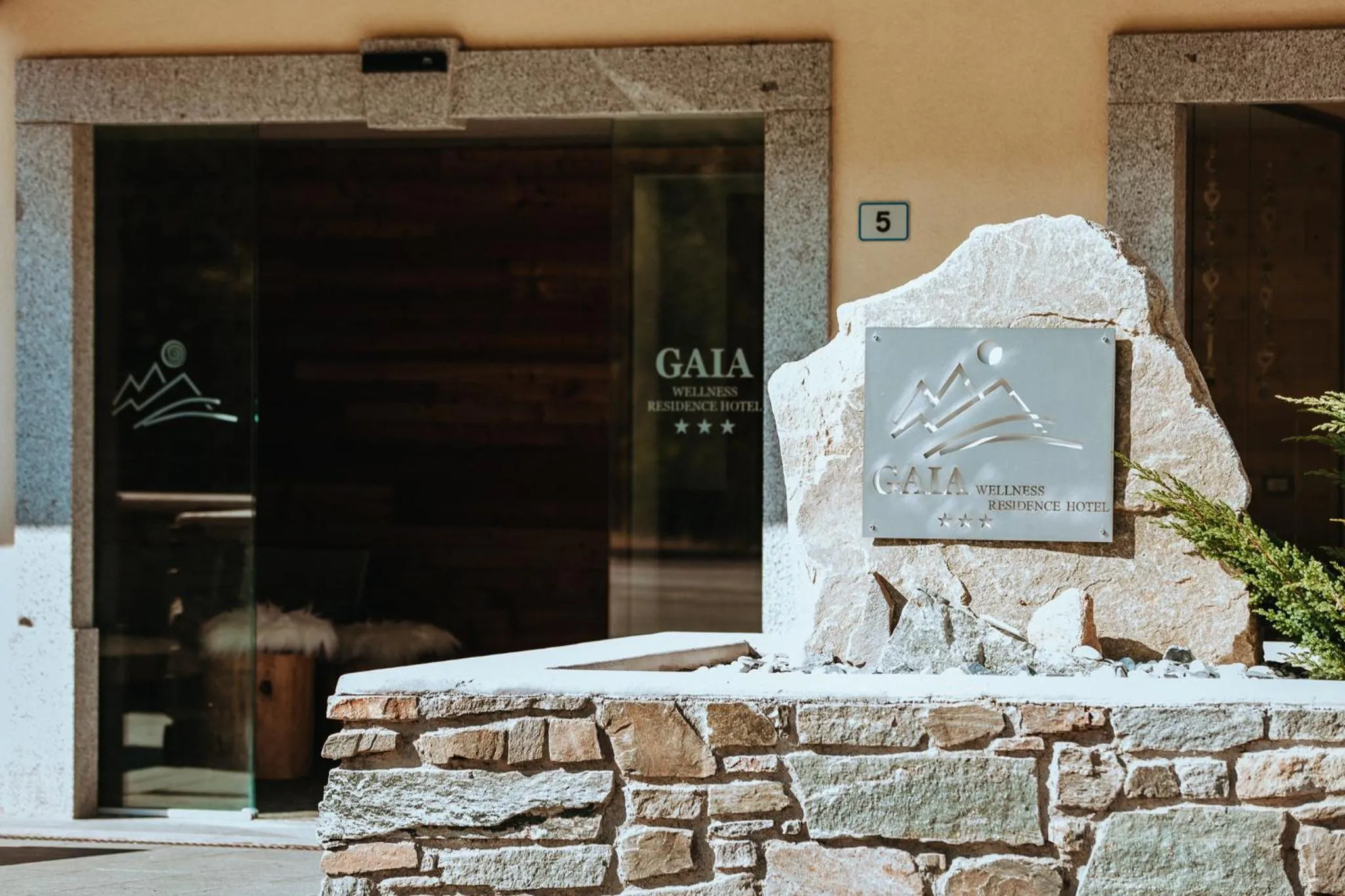 Facade/entrance in Gaia Residence Hotel