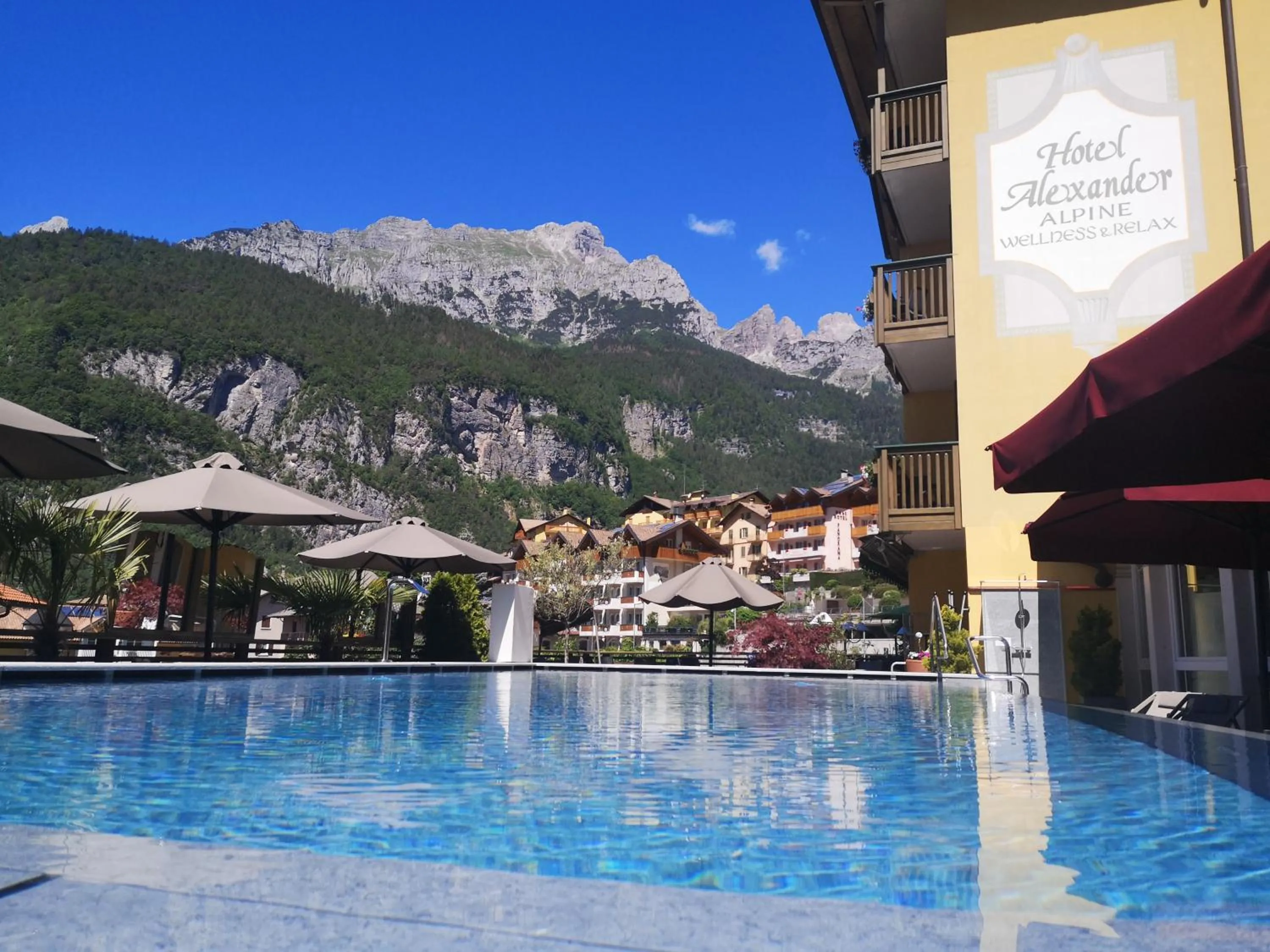 Swimming pool in Alexander Hotel Alpine Wellness Dolomites