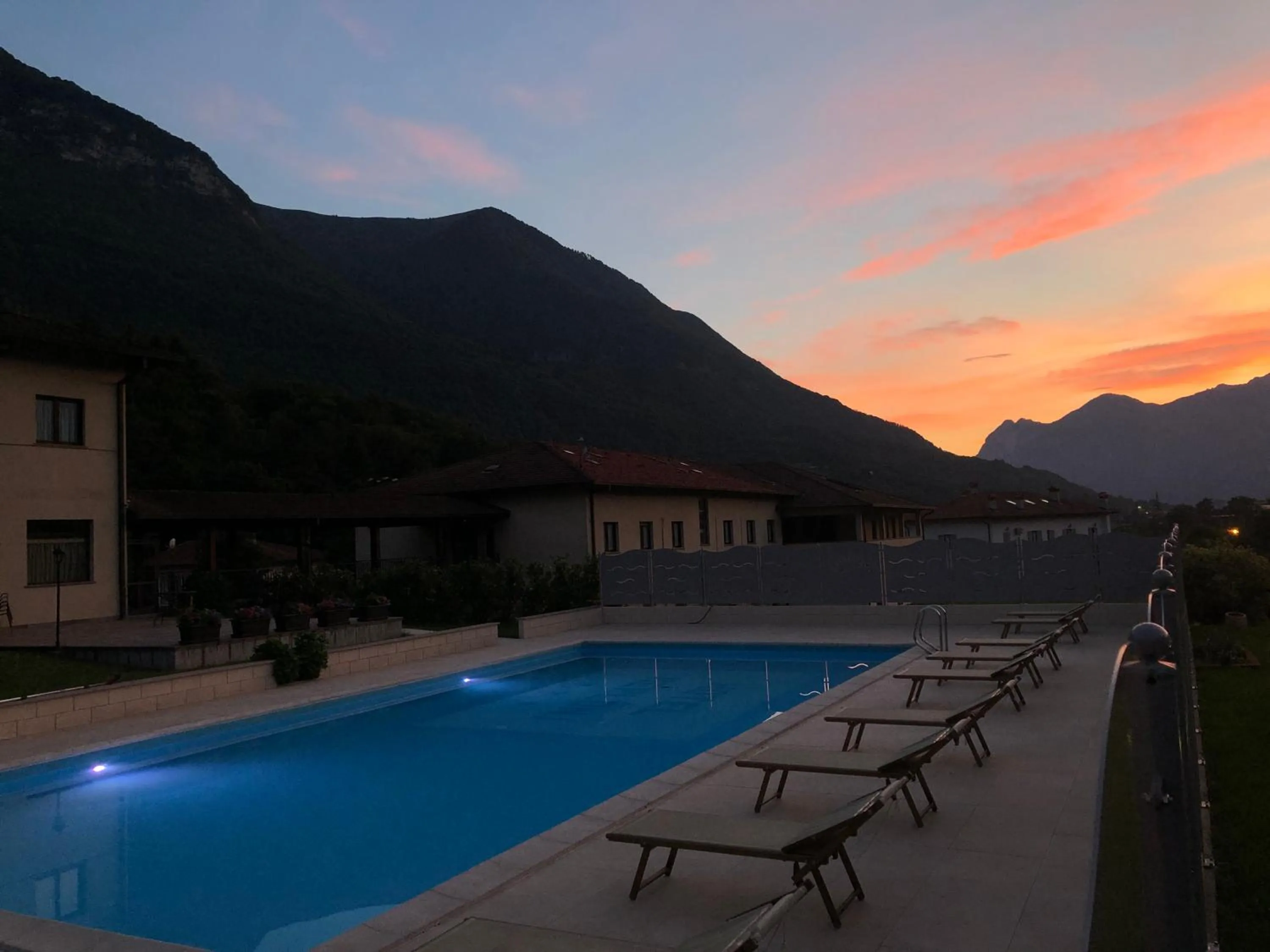 Swimming pool in Hotel Merloni