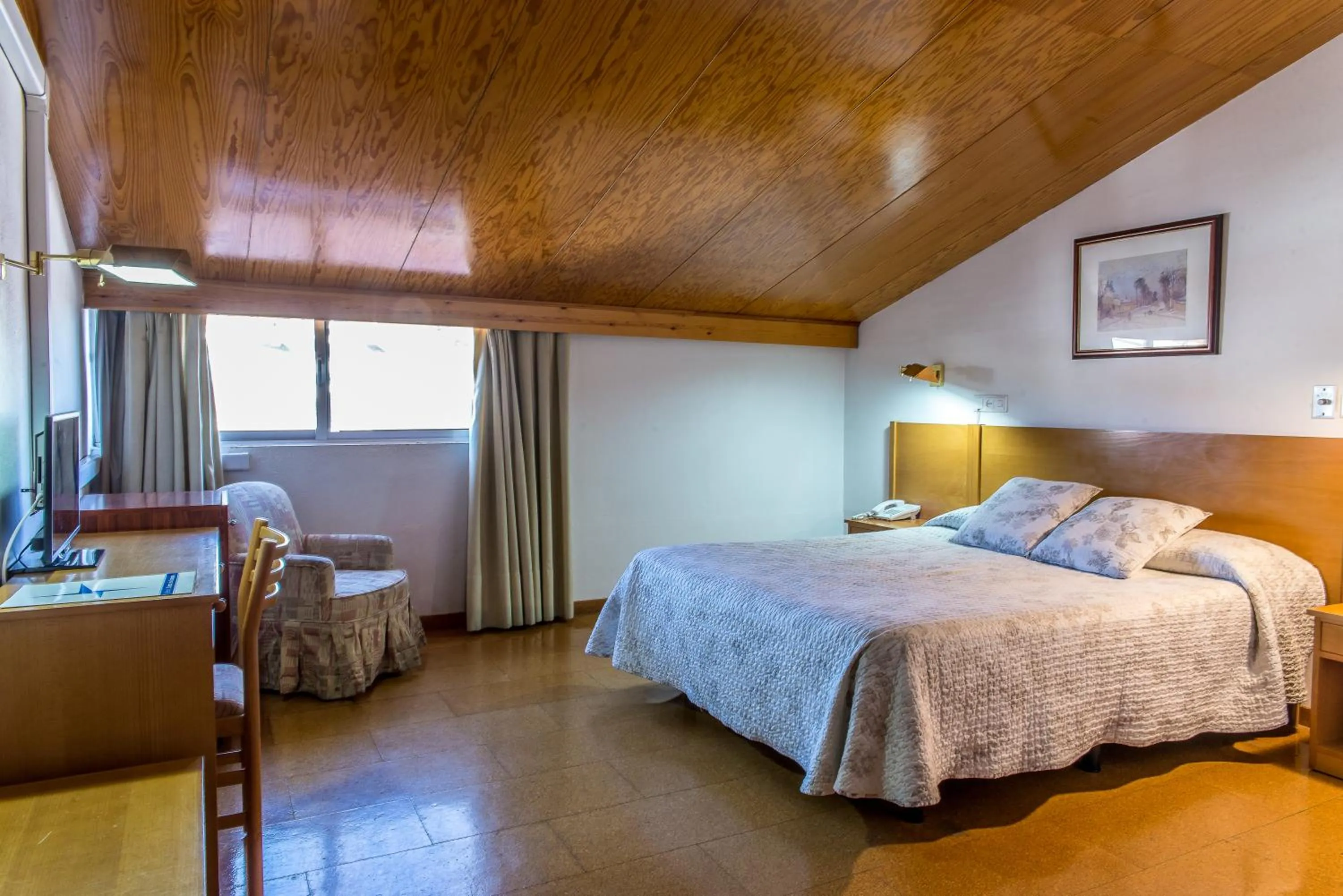 Bed in Hotel Sierra de Aracena
