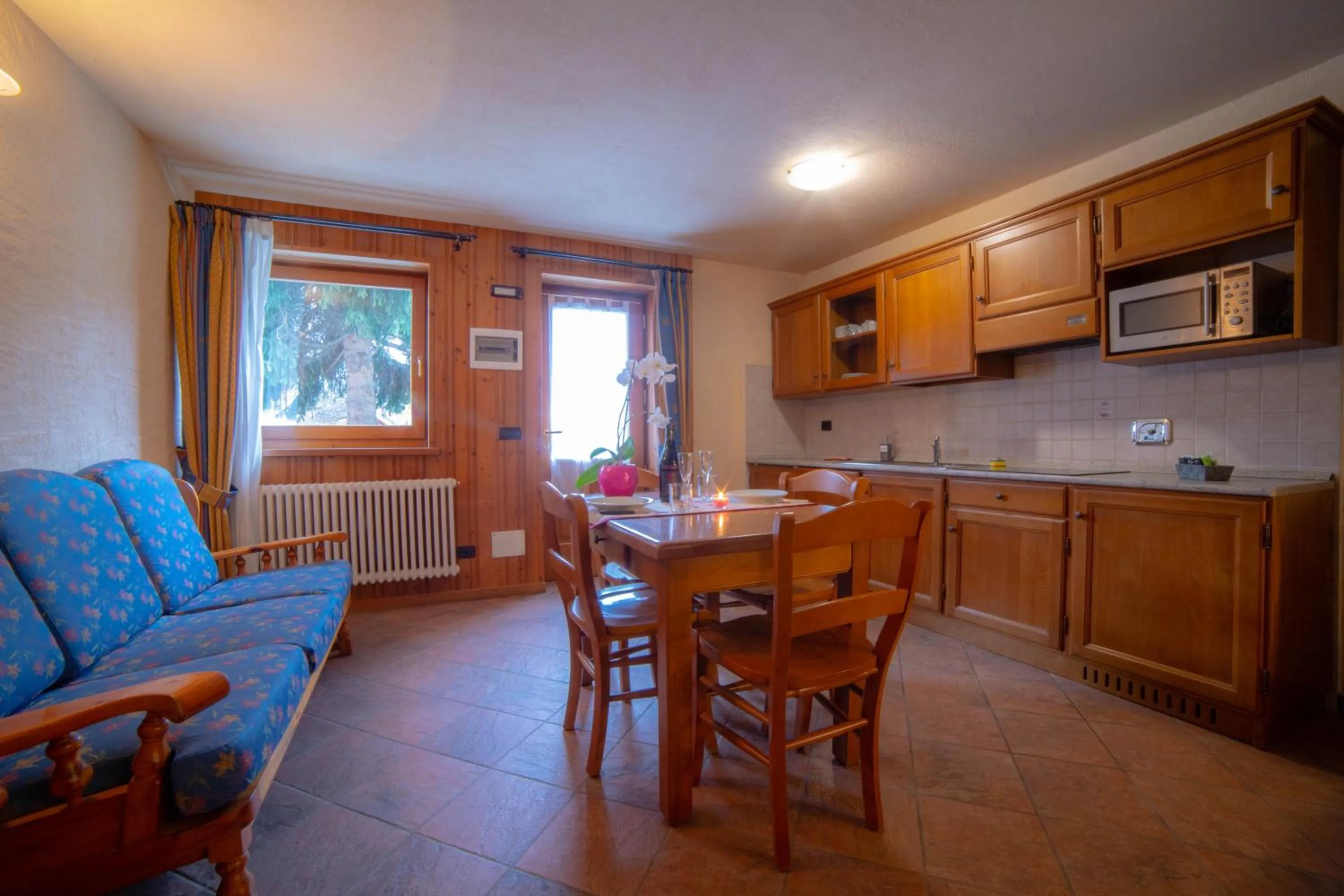kitchen in Family Apartments Le Chalet