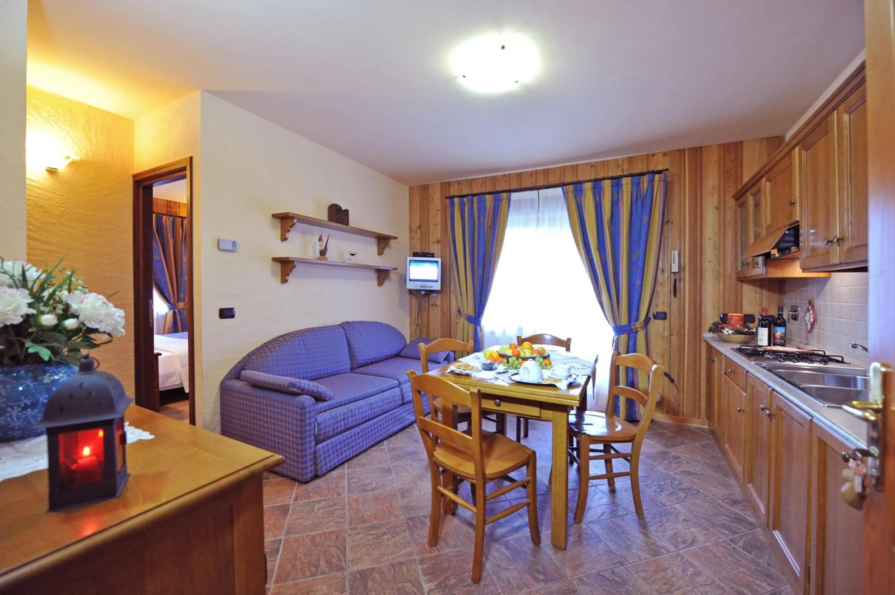 Kitchen or kitchenette in Family Apartments Le Chalet