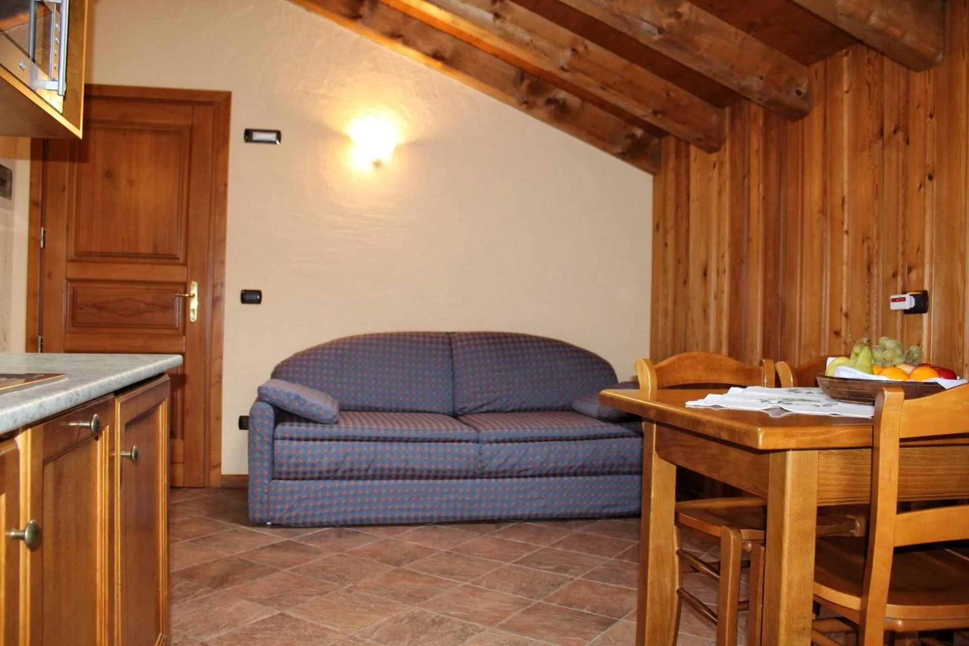 Seating area in Family Apartments Le Chalet