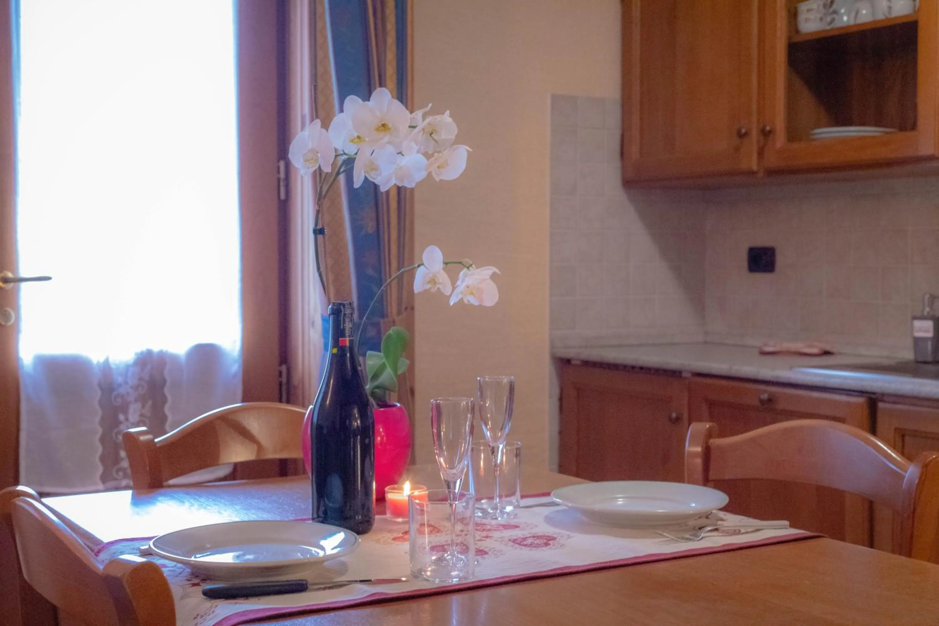kitchen in Family Apartments Le Chalet
