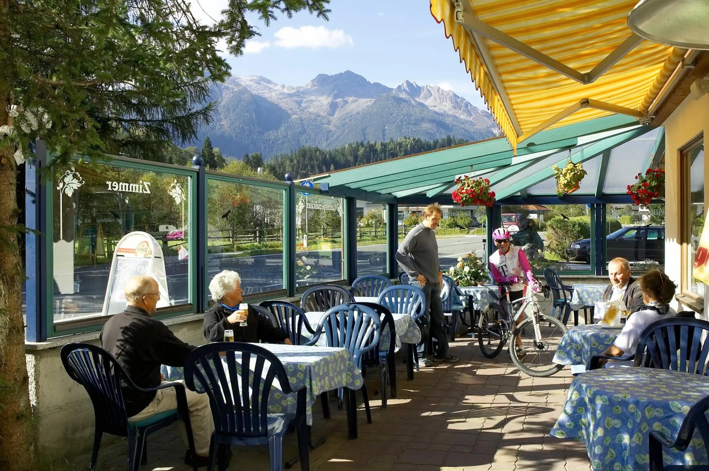 Balcony/Terrace in Aparthotel Garni Schranz