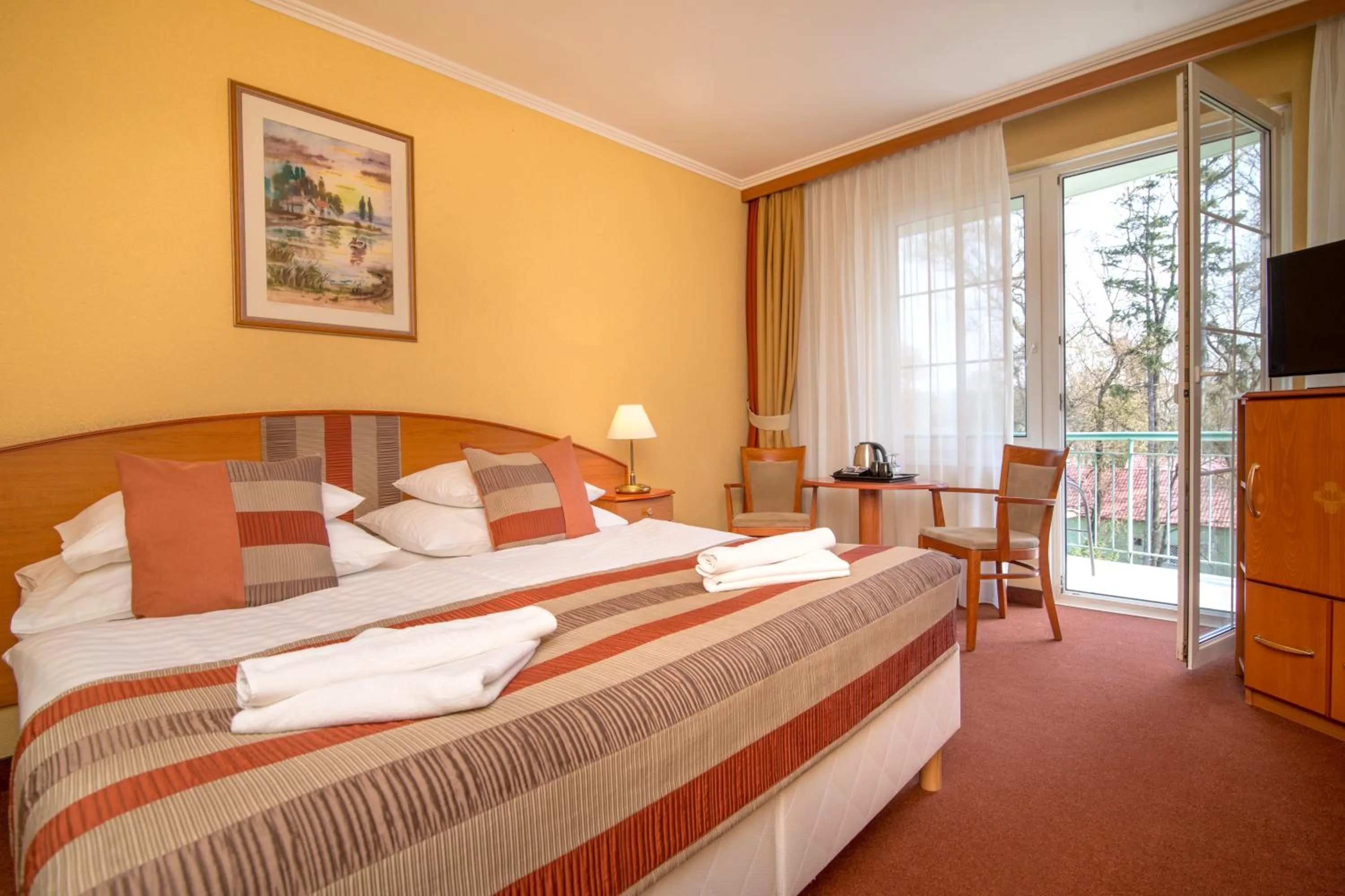 Bedroom, Bed in Hotel Spa Hévíz