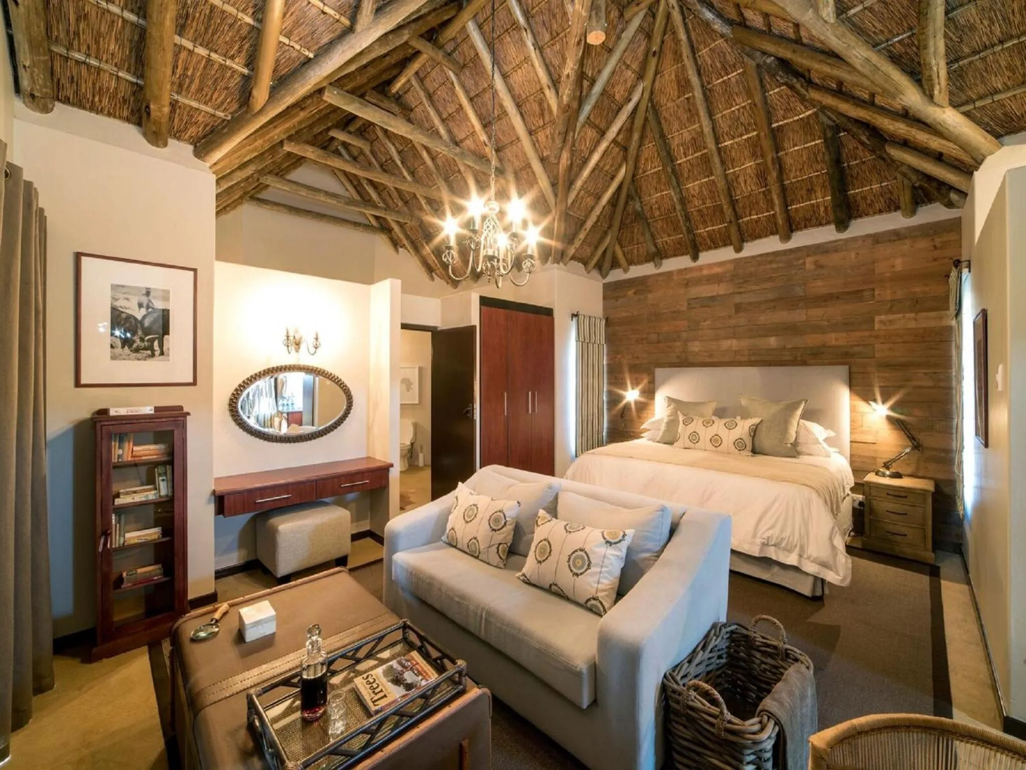 Bed in Burlington Bush Cottages by The Oyster Collection