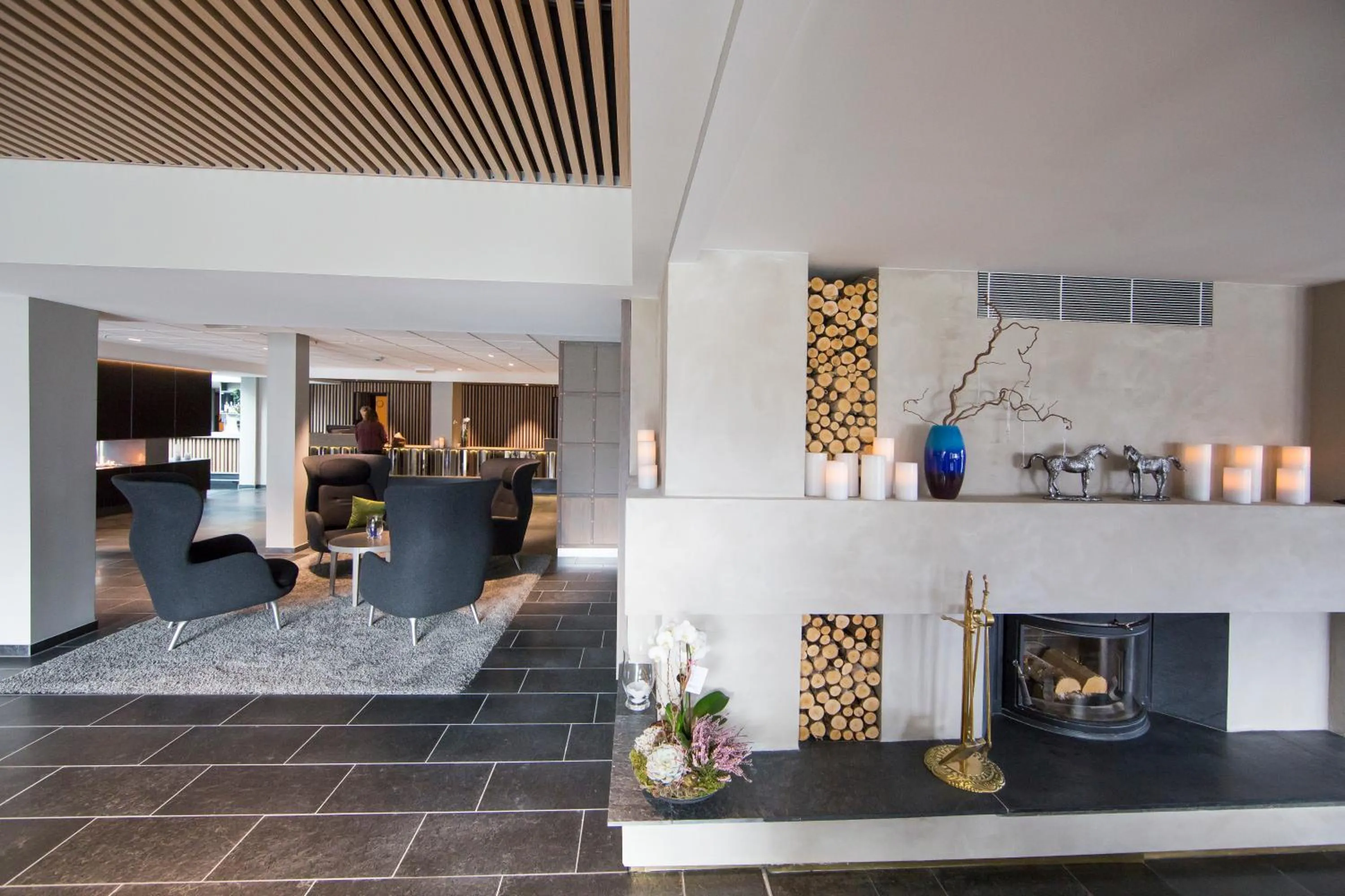 Lobby or reception in Hurdalsjøen Hotel & Spa