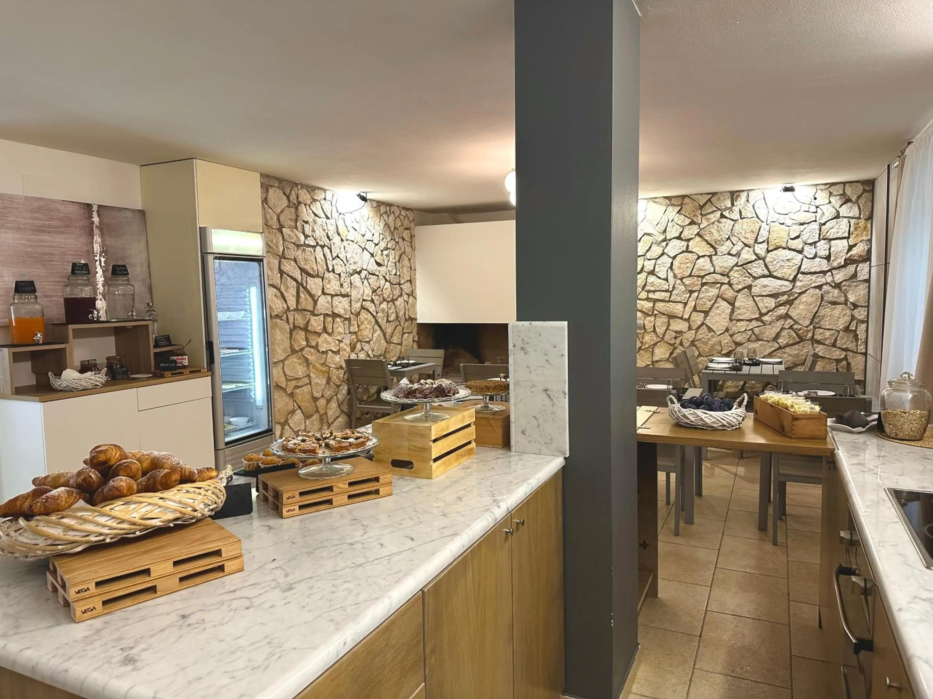 Continental breakfast in Le Village Sarzana