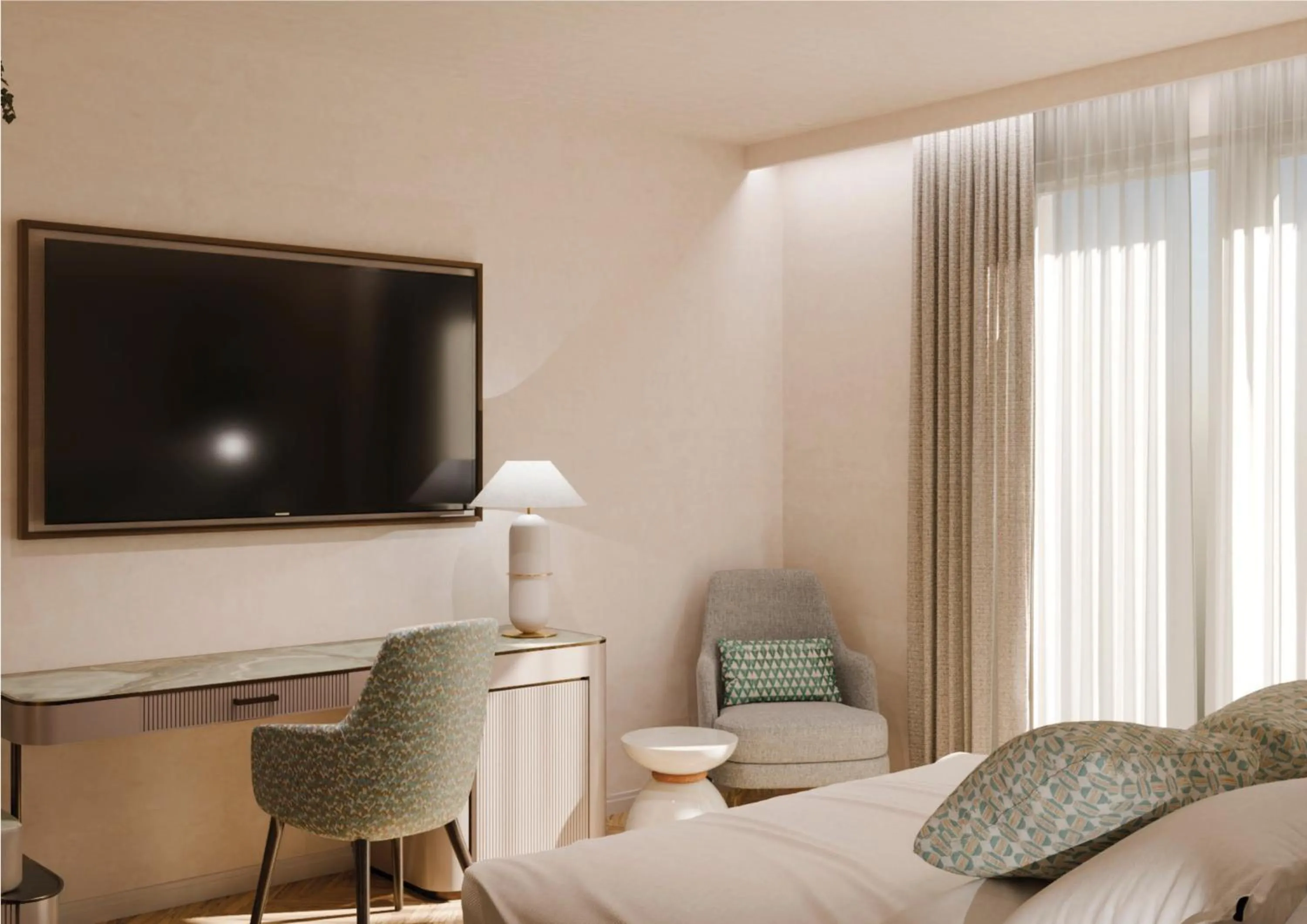 Bed in Baia del Mar Beach Boutique Hotel