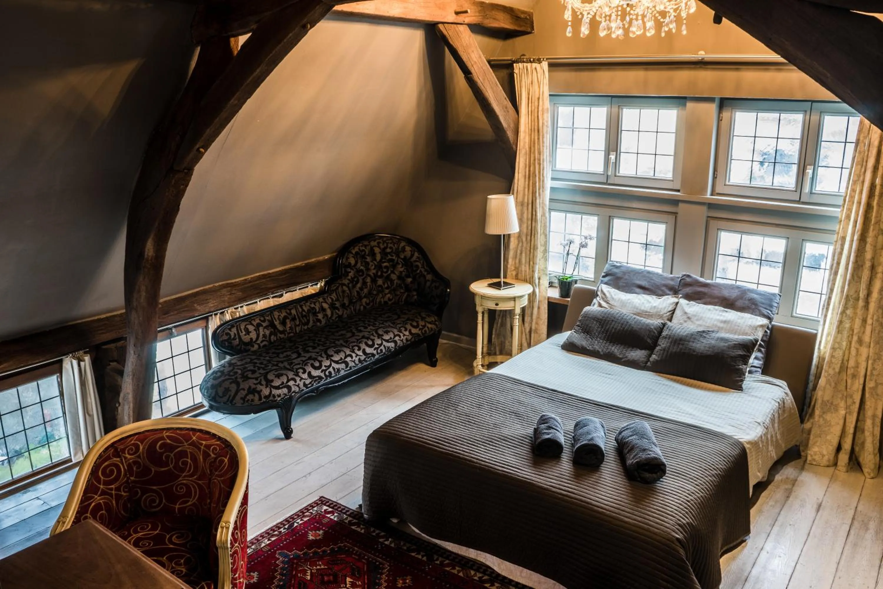 Patio, Bed in Aparthotel De Beek Anno 1410