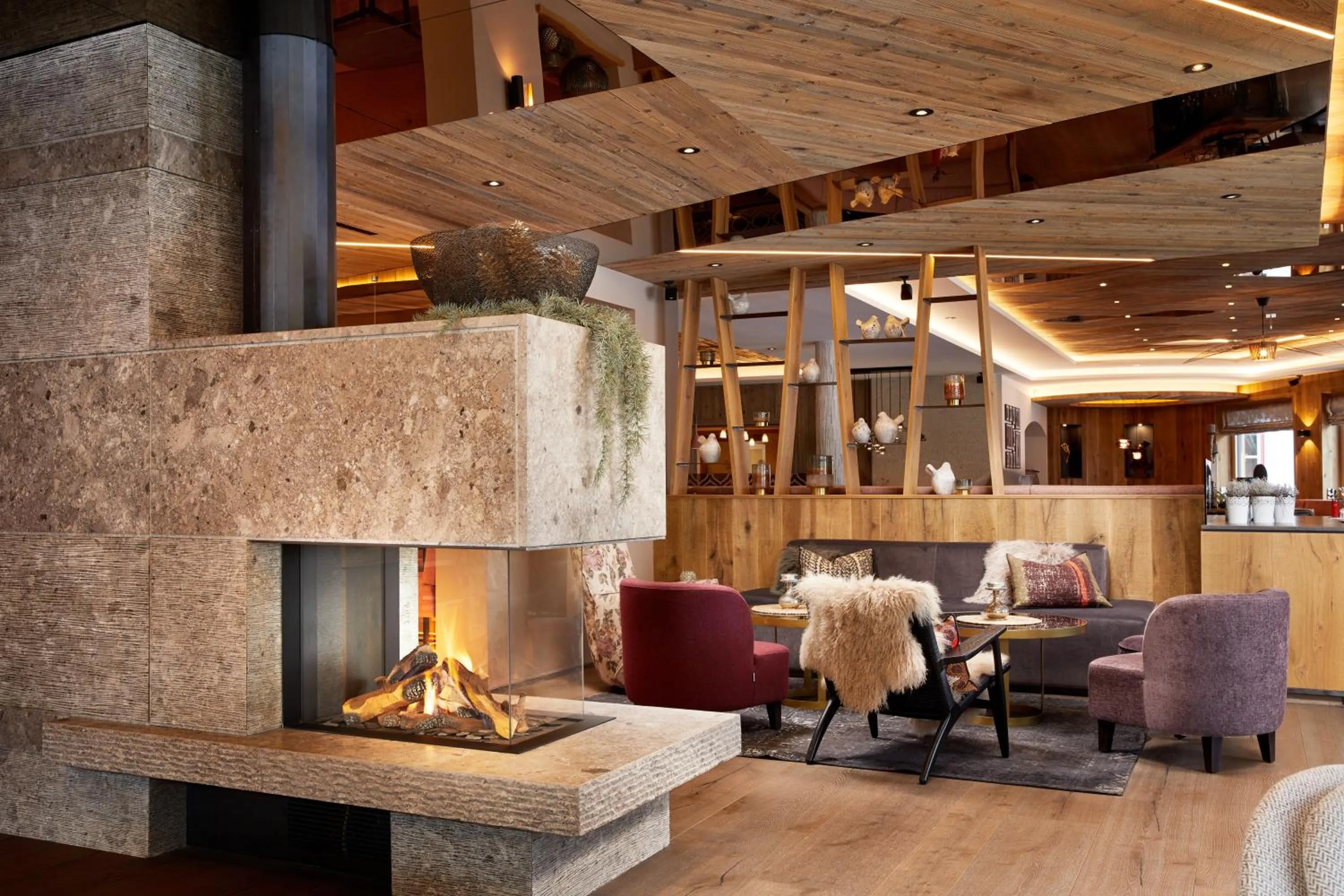 Lounge or bar in Hotel Alpin Spa Tuxerhof