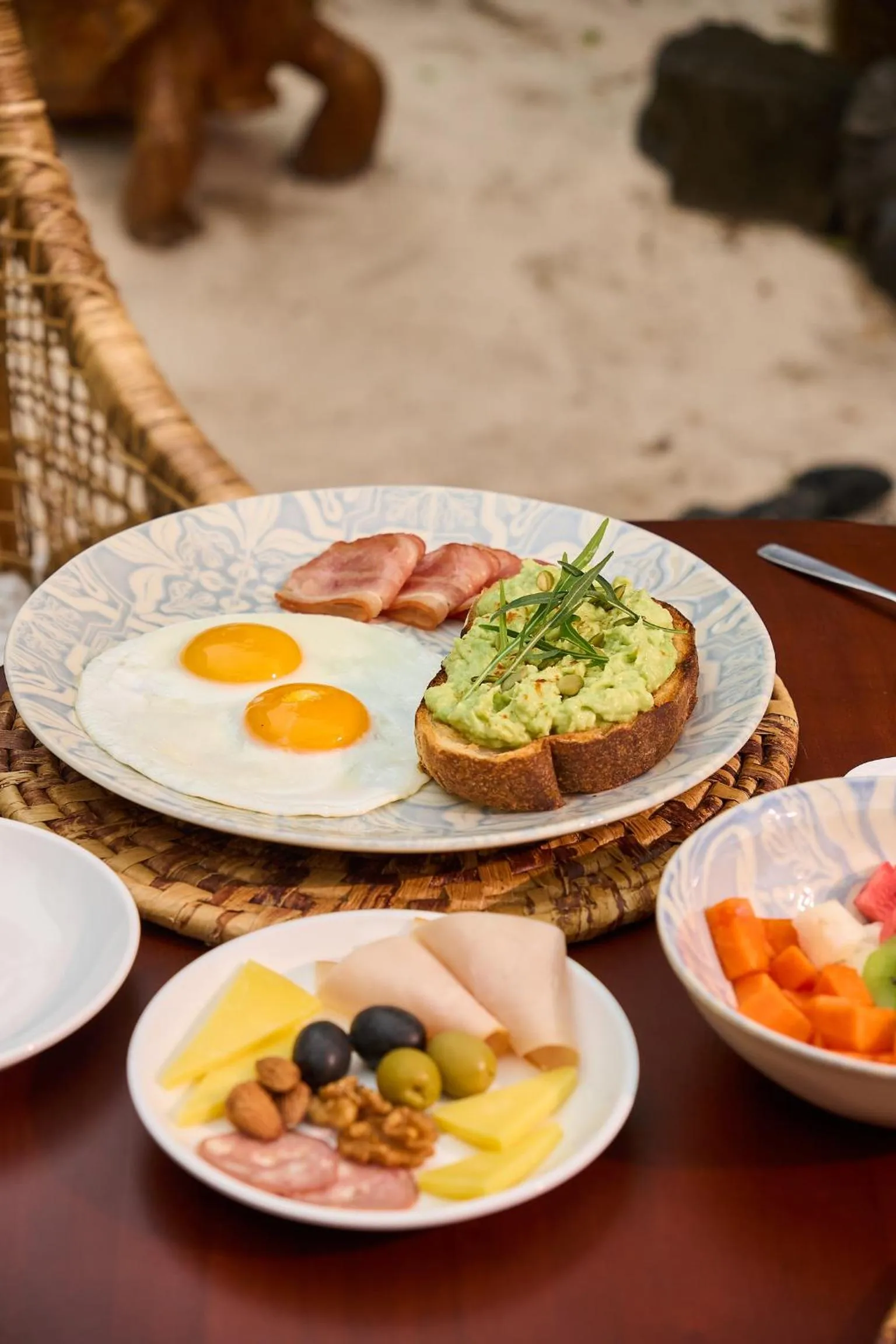 Breakfast in Hotel Villa Escalesia Galapagos