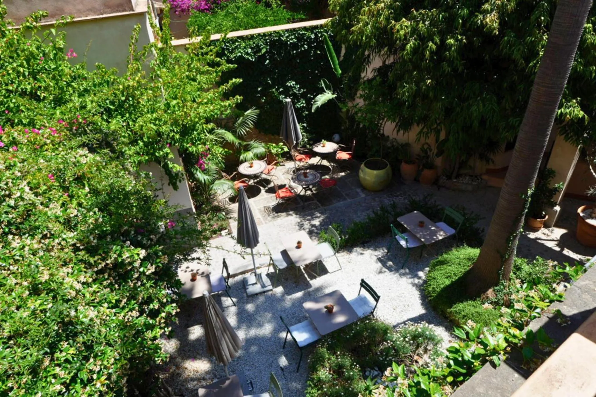 Garden view in Hotel Can Abril