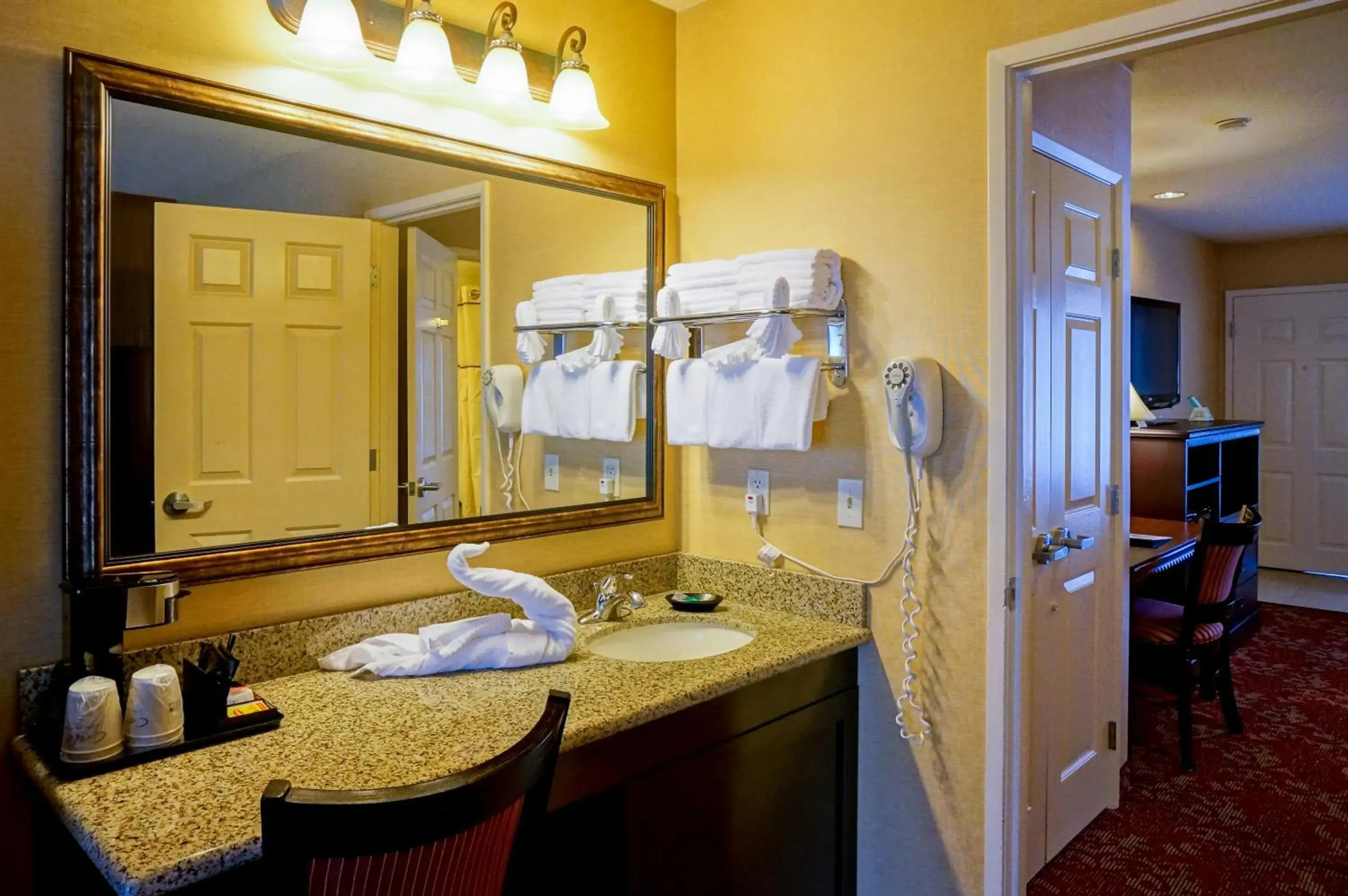 Bathroom in Castle Inn and Suites