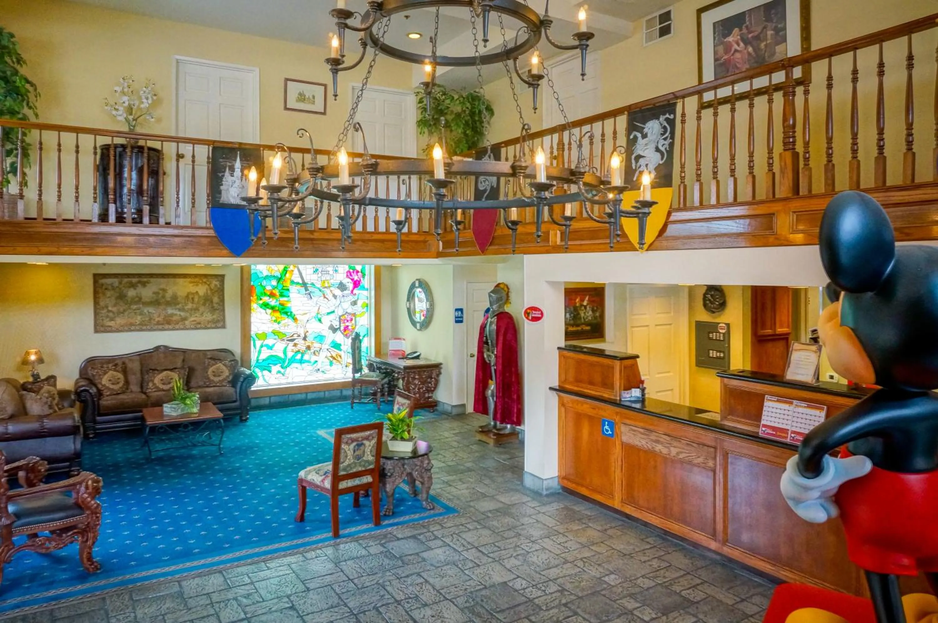 Lobby or reception in Castle Inn and Suites Anaheim