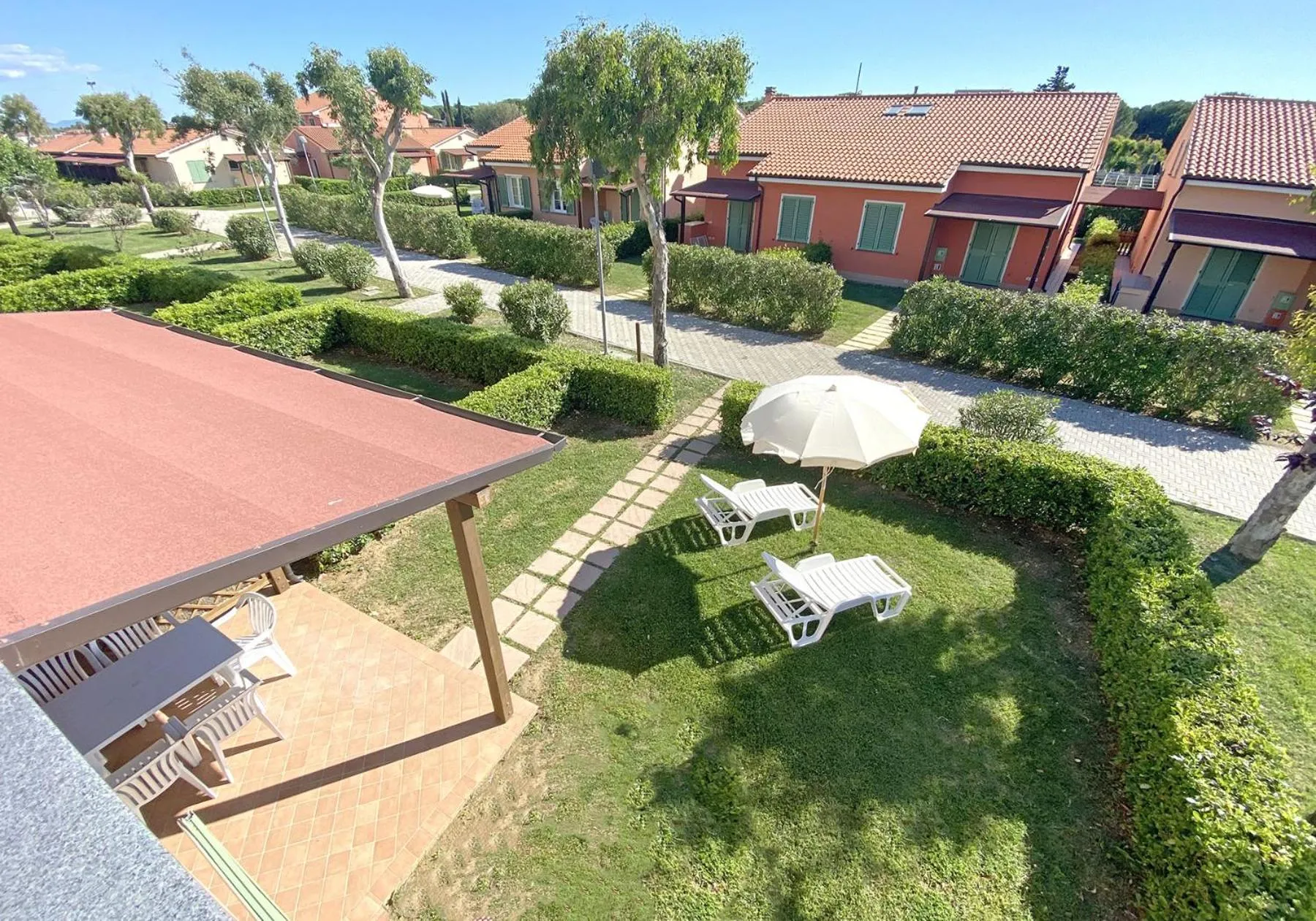 Garden view in Rosa Dei Venti