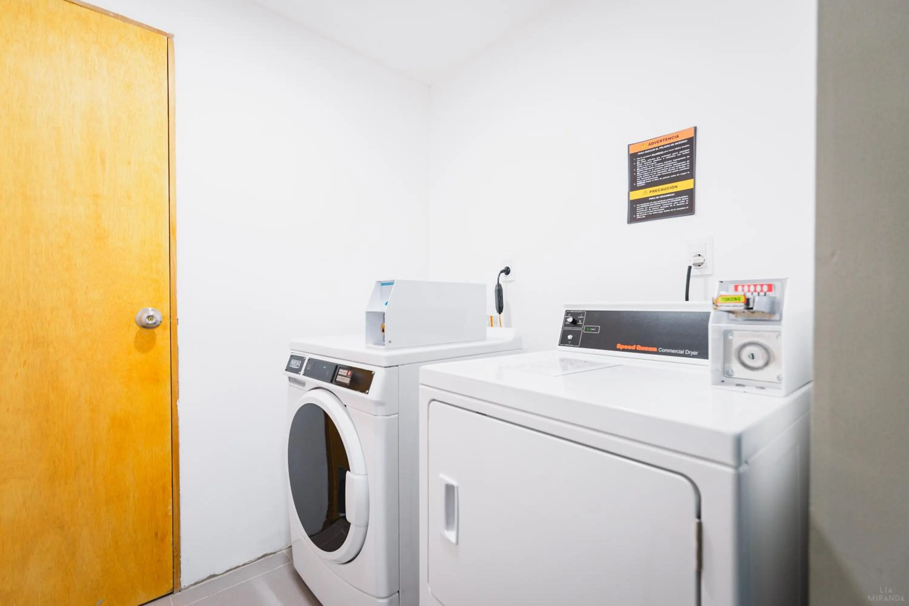washing machine in Punta Trouville Hotel