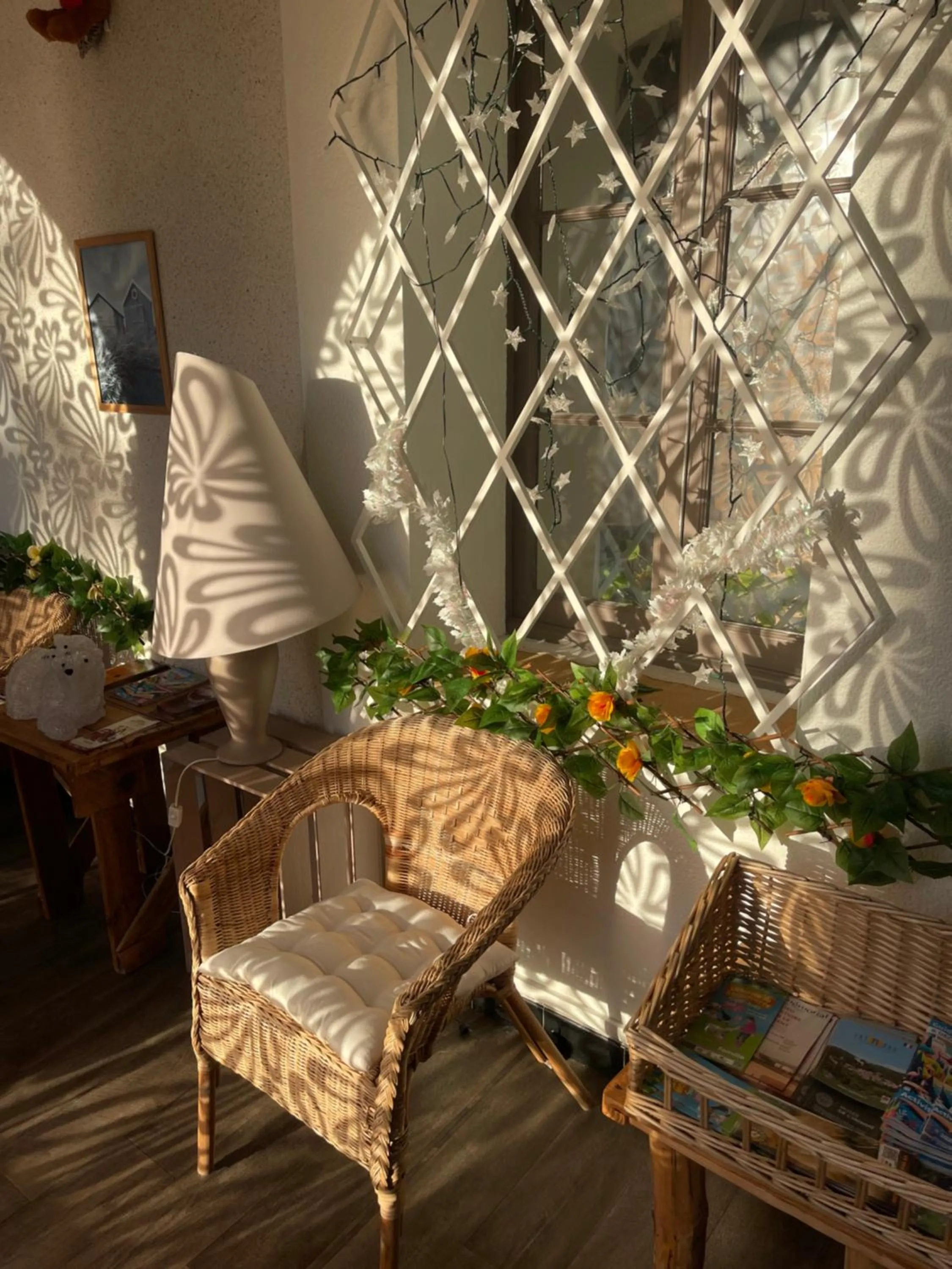 Seating area in Hotel Clair Logis