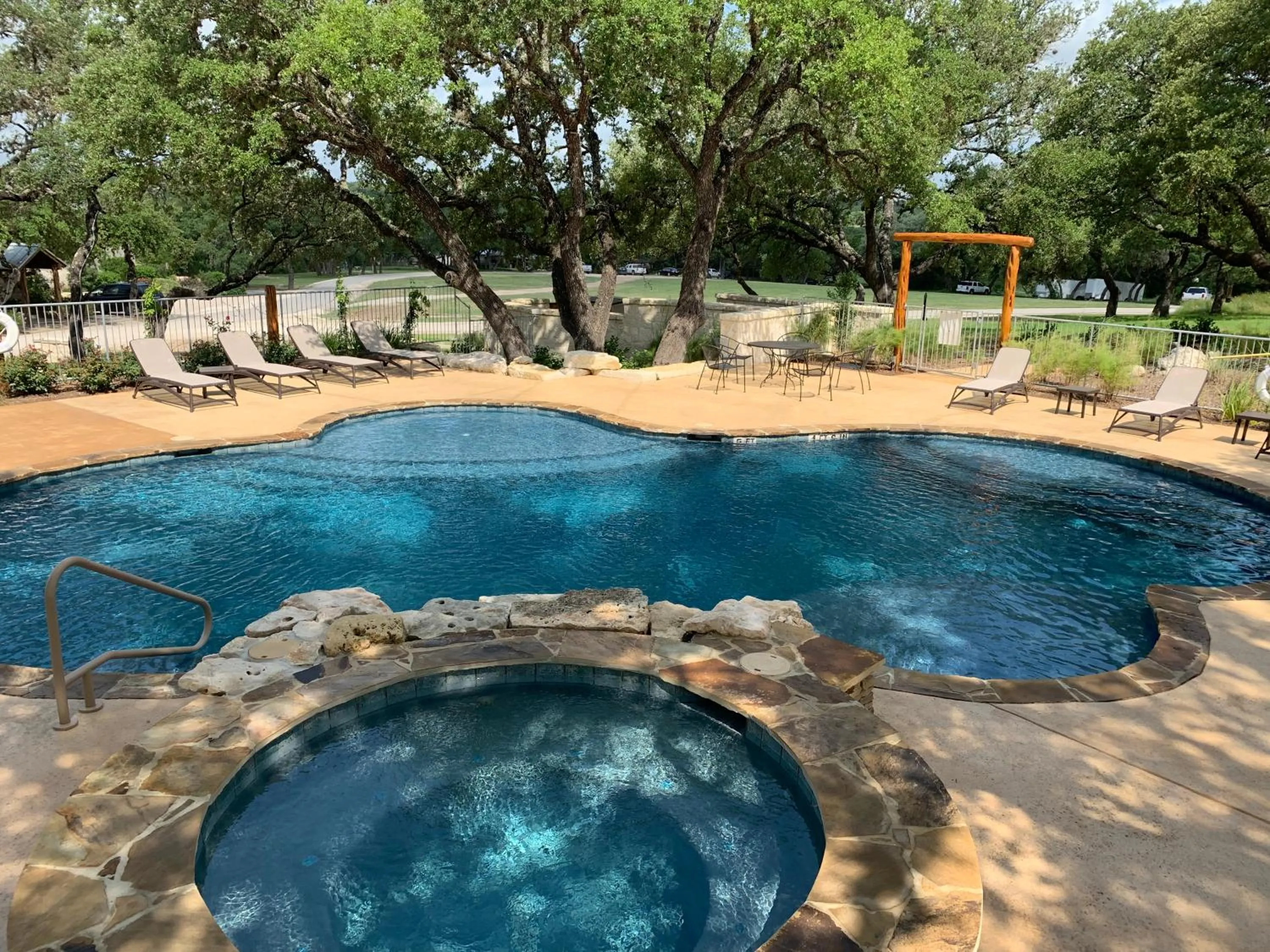 Pool view in Joshua Creek Ranch