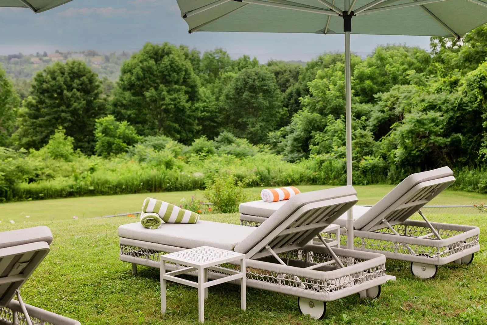 Pool view in Apple Tree Inn